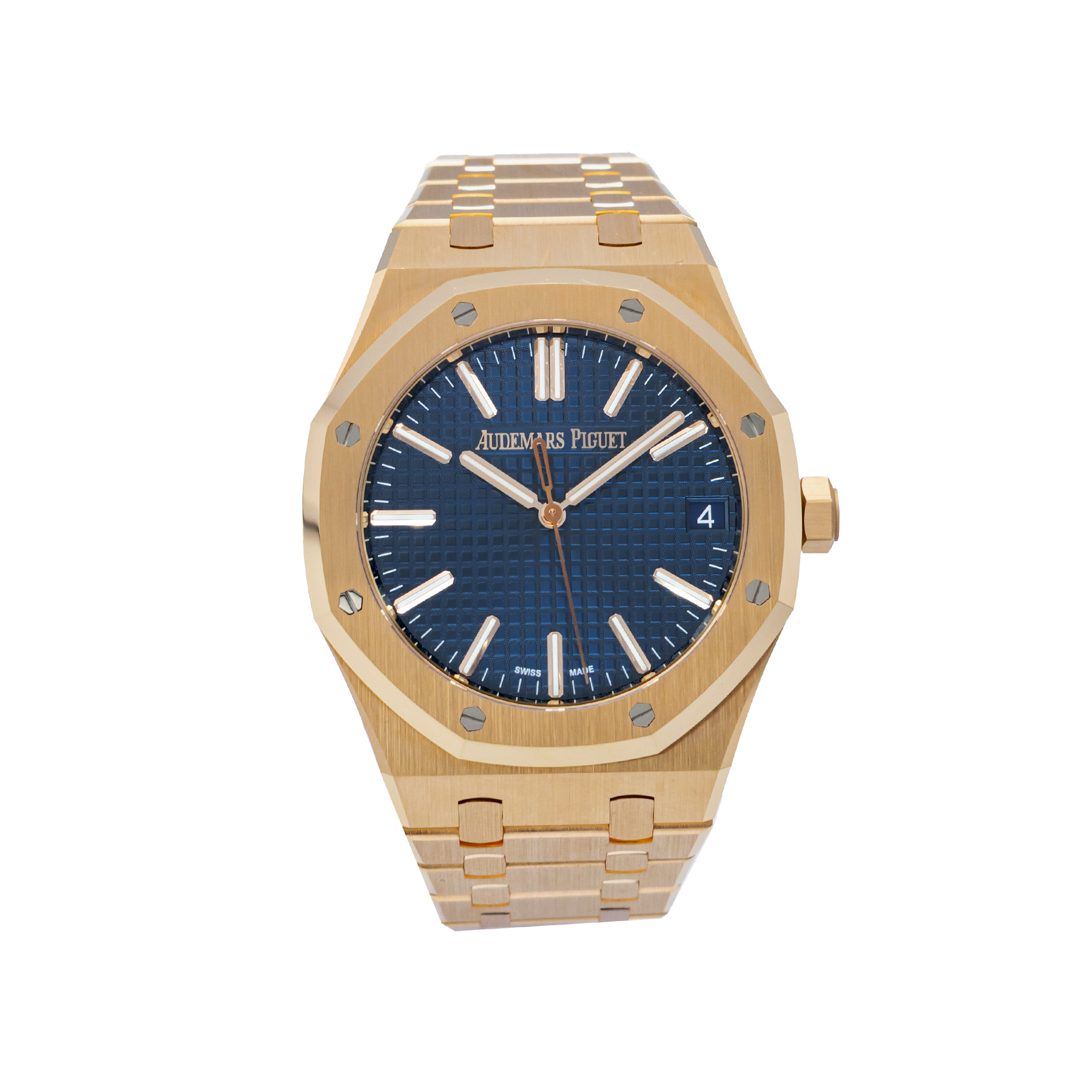 Audemars Piguet Royal Oak Full Rose Gold Blue Dial - 2024 Full Set