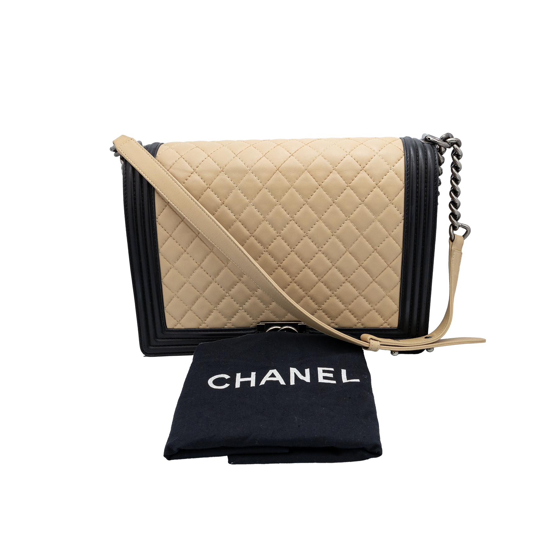 Chanel Bicolor Le Boy Large Flap Bag 