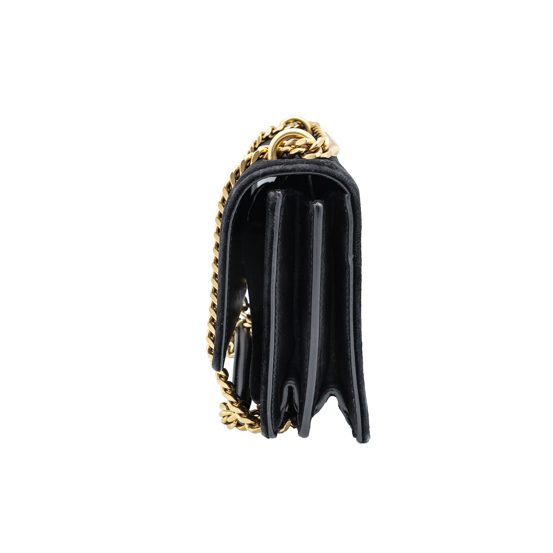 Yves Saint Laurent Kate Shoulder Bag in Black Velvet 
