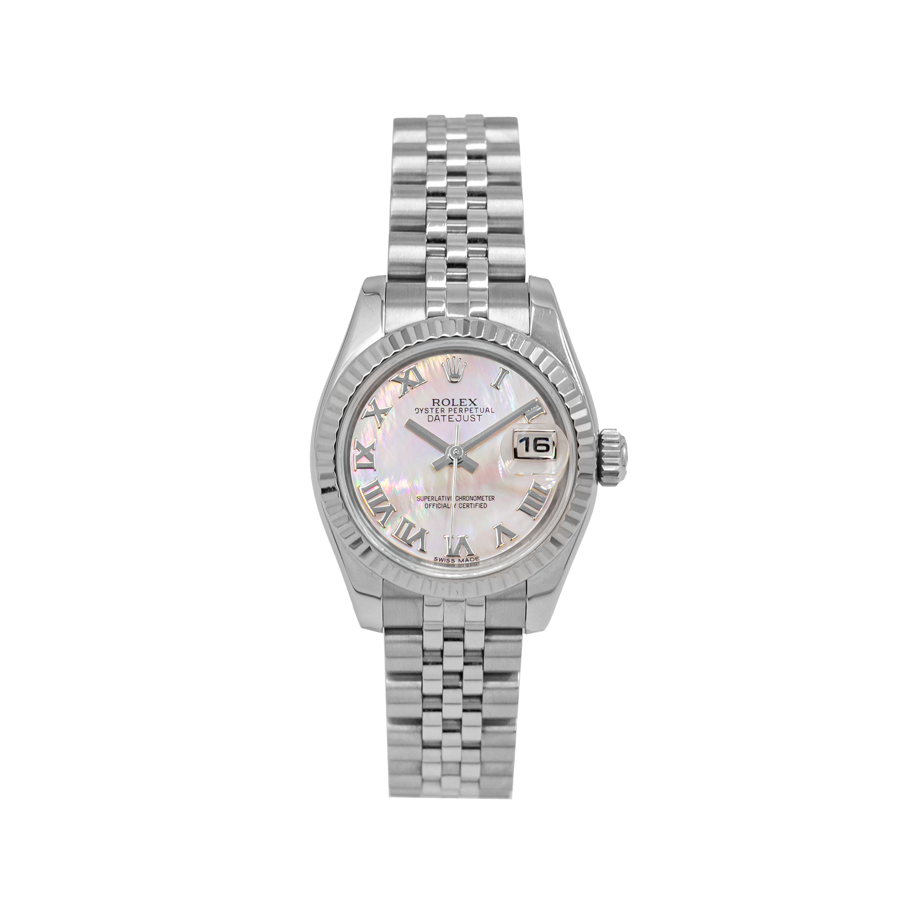Rolex 179174 Datejust 26 Pink MOP - 2015 Full Set