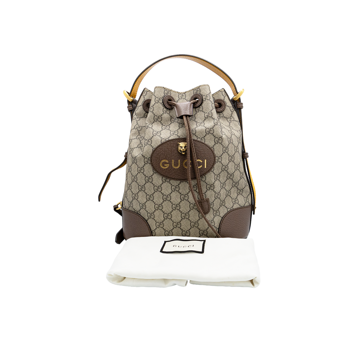 Gucci Neo Vintage GG Supreme Drawstring Bucket Bag 