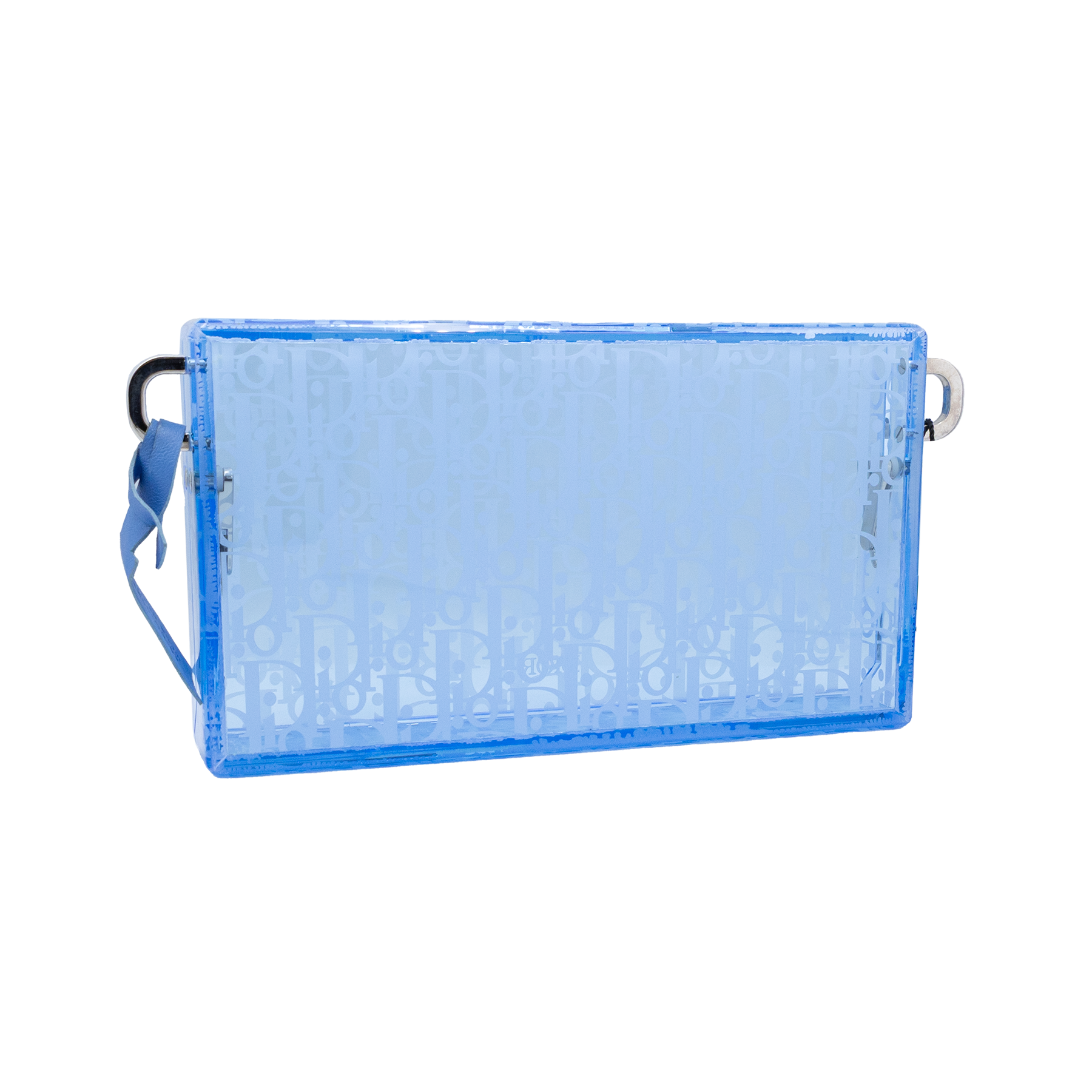 Christian Dior Blue x Rimowa Plexiglass Pouch Bag for Men