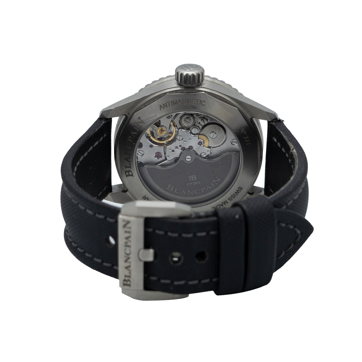Blancpain 5000-1230-B52A 43mm Fifty Fathoms Bathyscaphe Black Dial 