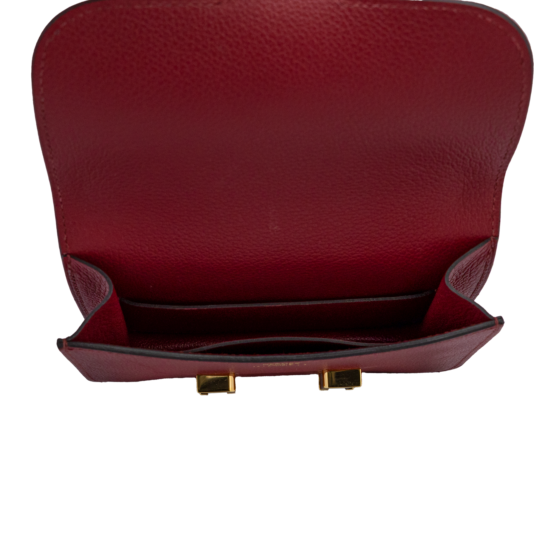Hermes Rouge H Constance Evercolor Slim Wallet
