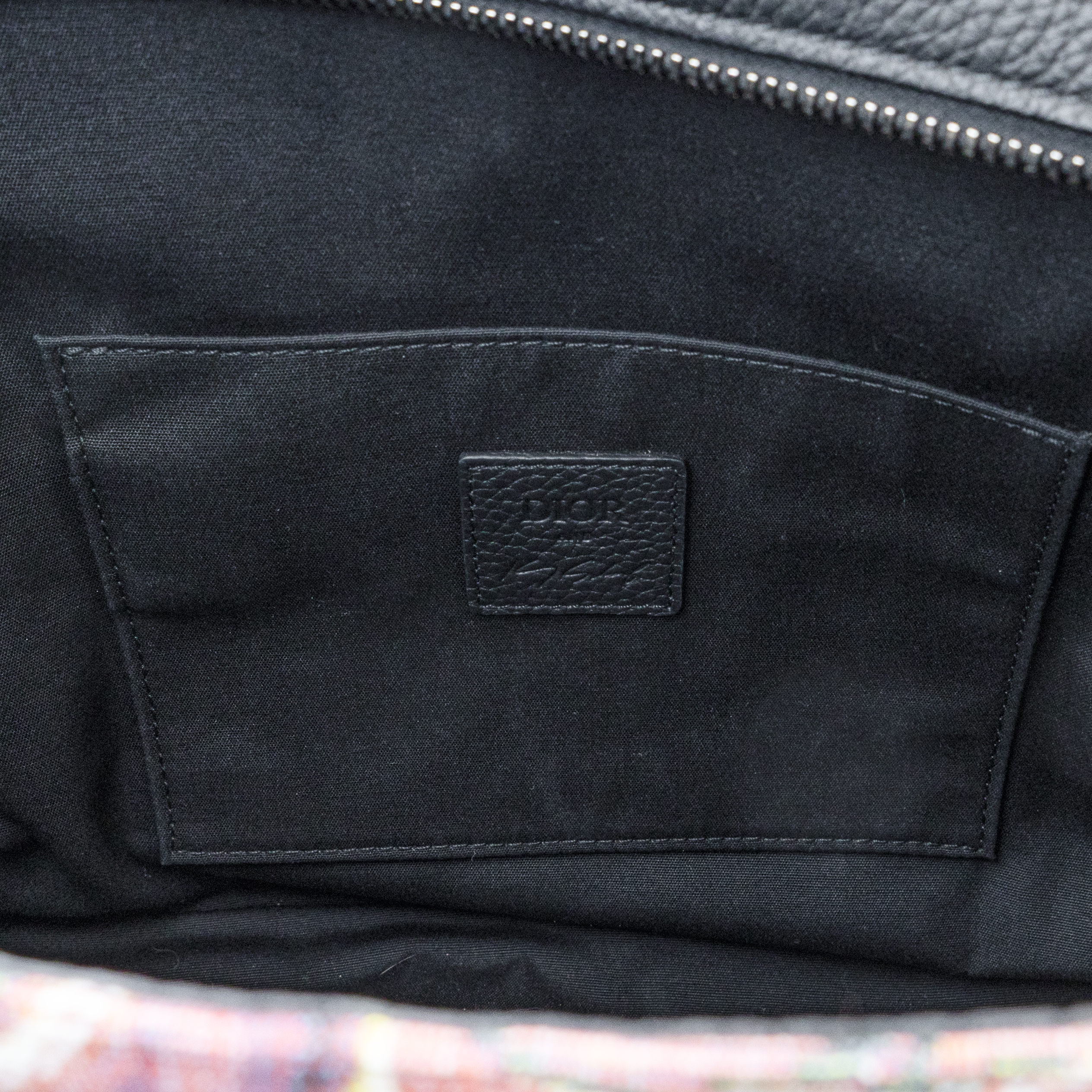 DIOR X KENNY SCHARF Jacquard Printed Soft Saddle Bag My Store