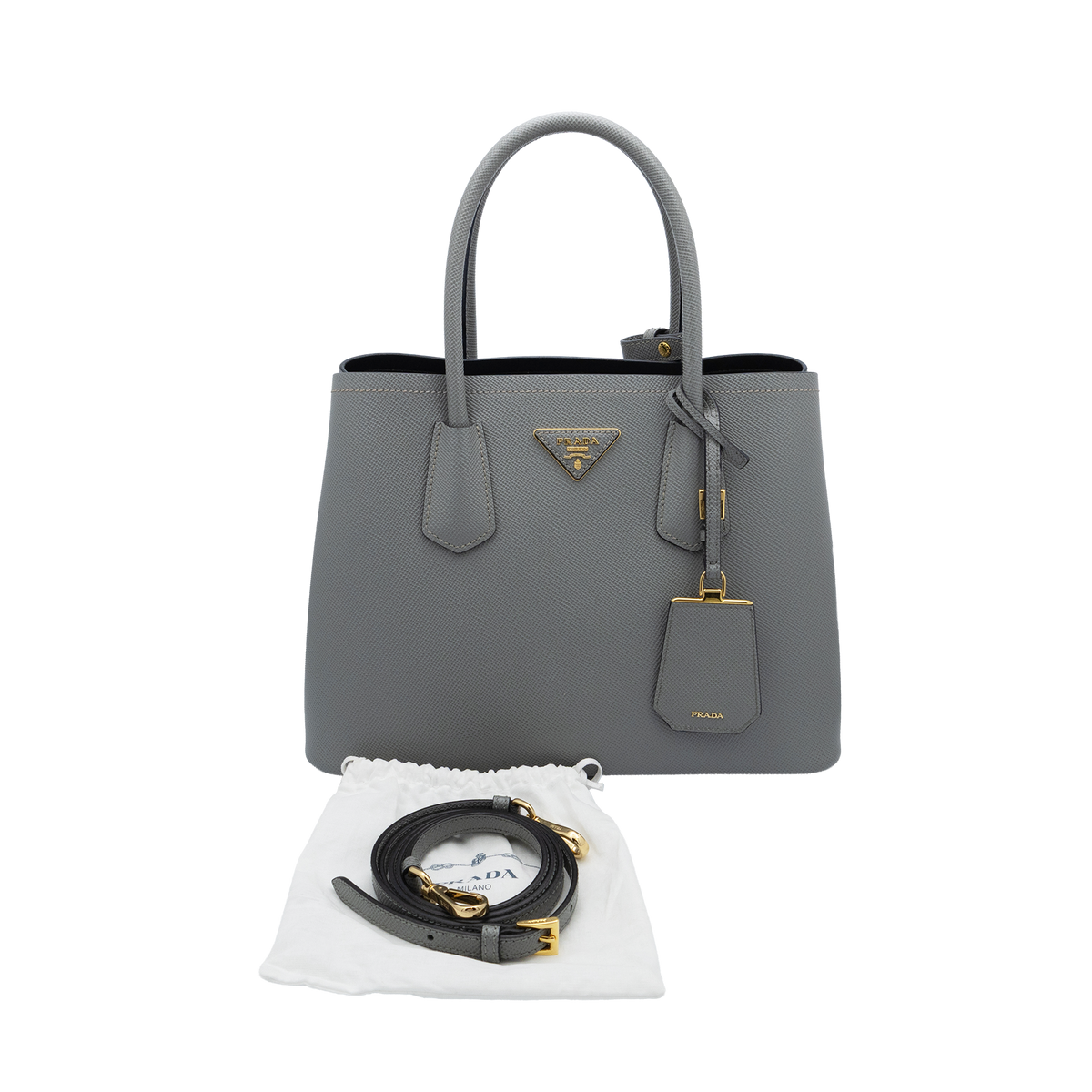 Prada Saffiano in Grey 