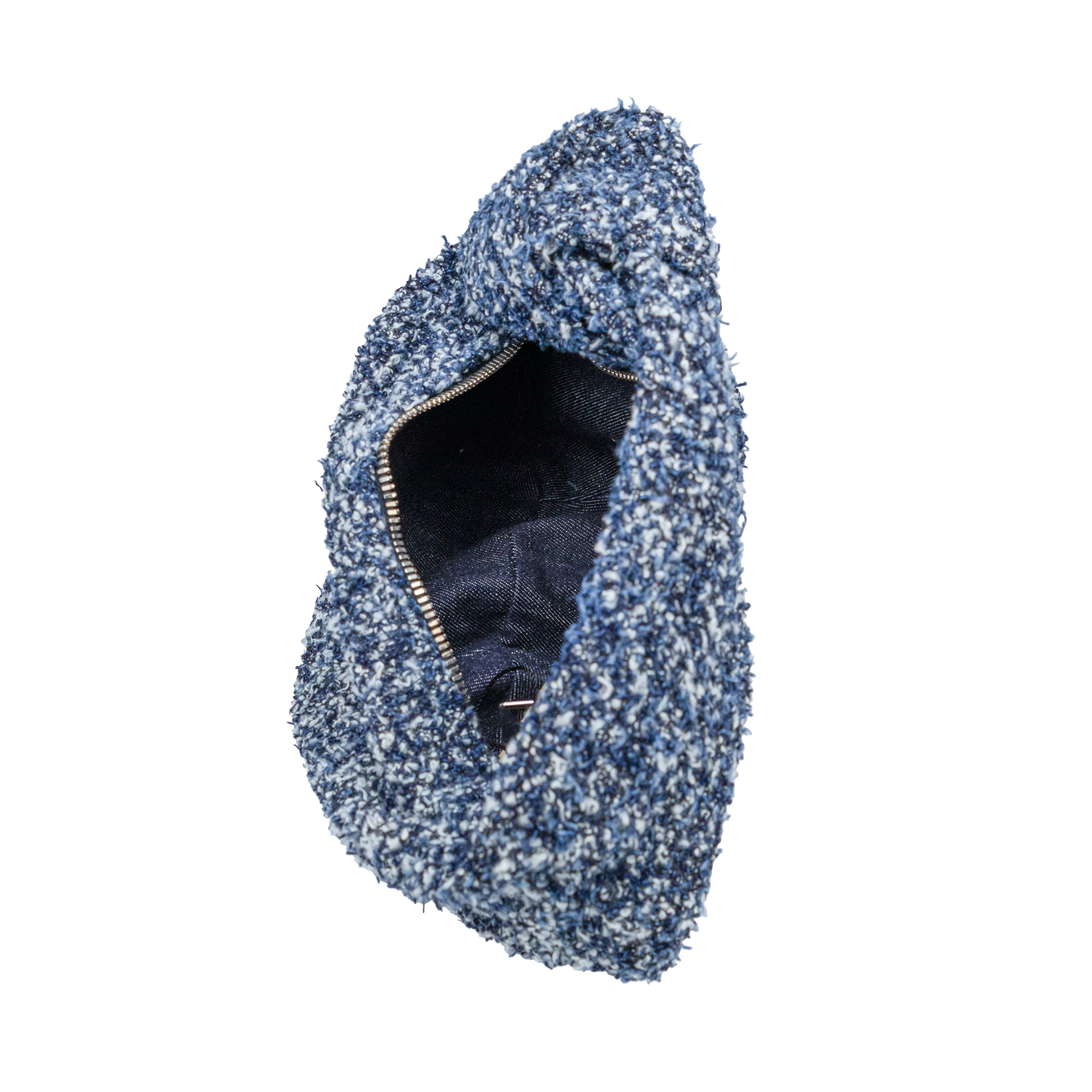 Bottega Veneta Navy Blue Mini Jodie Bouclé Denim Bag My Store