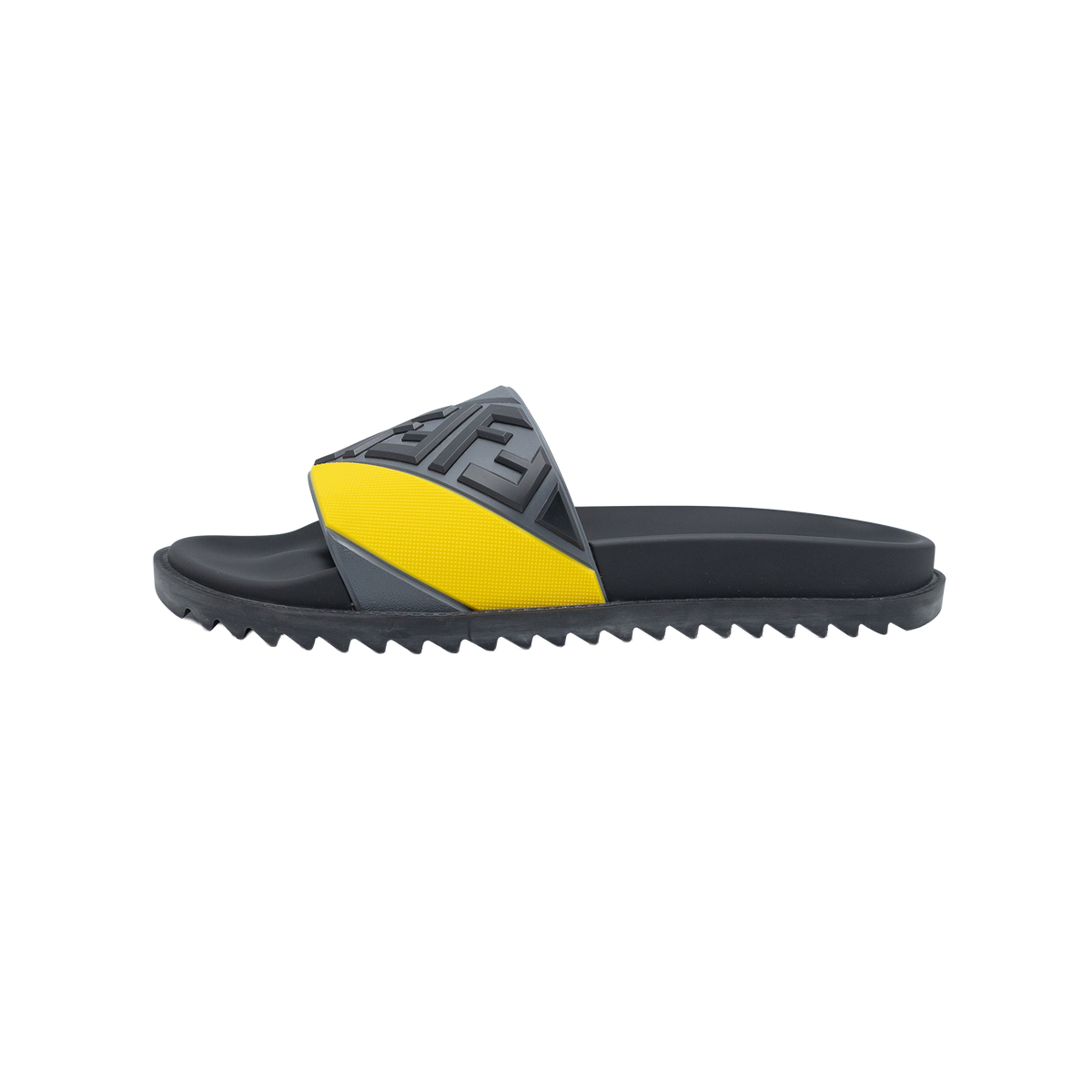 Fendi Rubber Fussbett / FF Slides - Size 43 Euro 