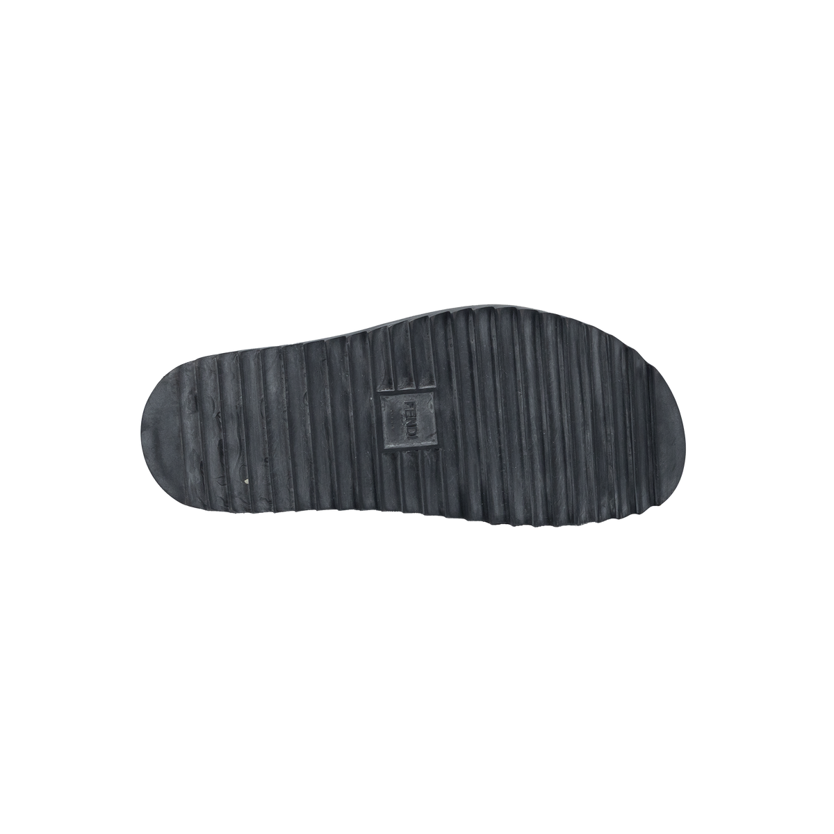 Fendi Rubber Fussbett / FF Slides - Size 43 Euro 