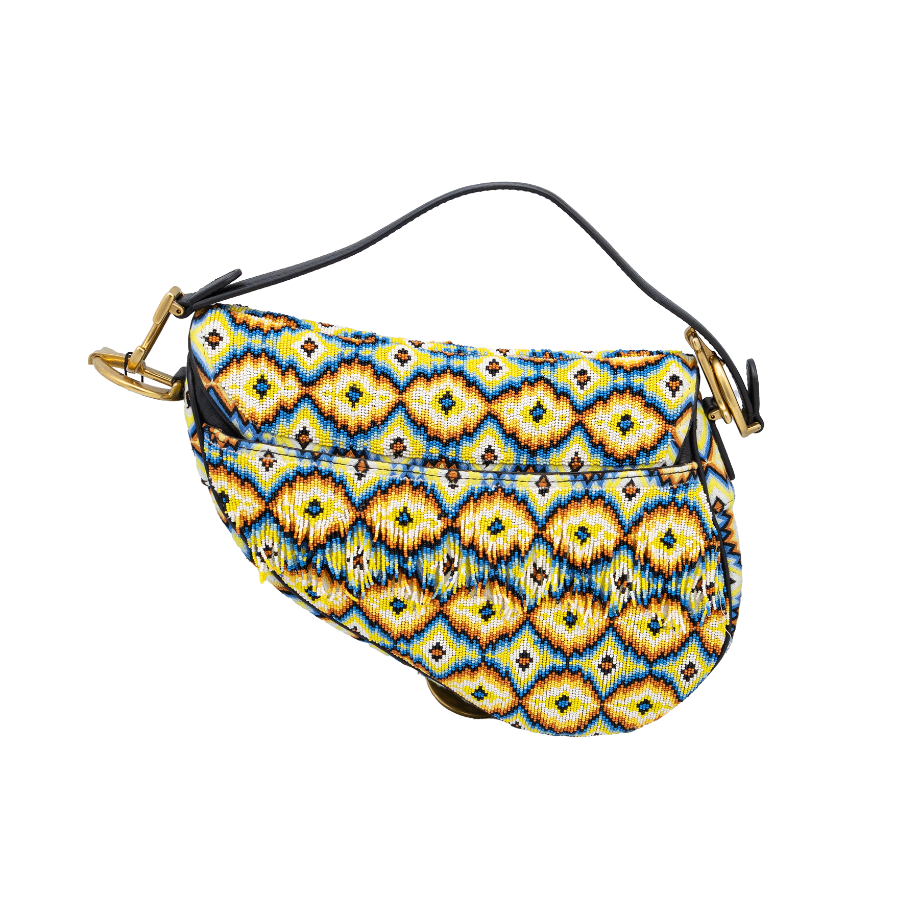 DIOR Saddle All-Over Embroidered with Beads and fingers Medium Bag My Store