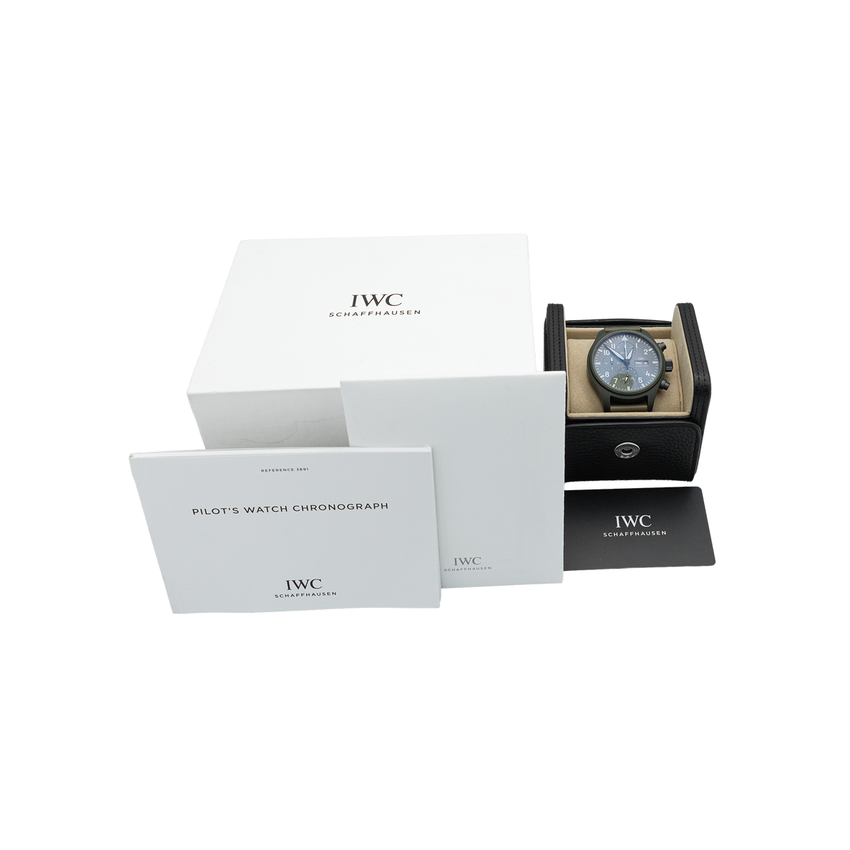 IWC IW389106 44.5mm Pilot's Watch Chronograph TOP GUN Edition Woodland Green Ceramic - 2022 