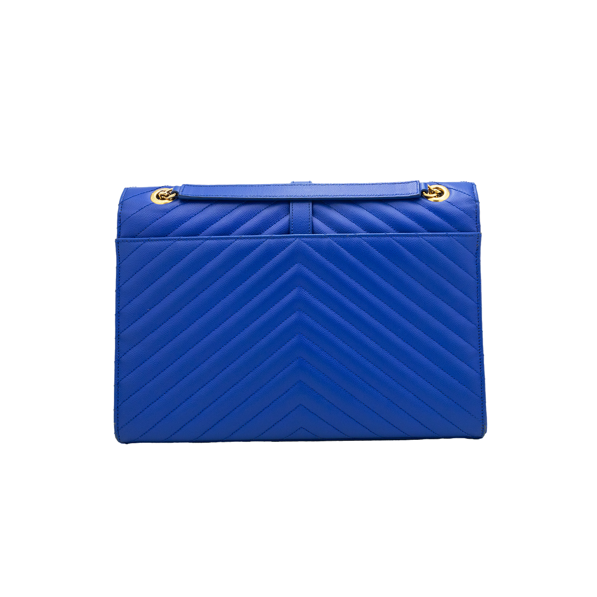 Yves Saint Laurent Chevron -Quilted Royal Blue