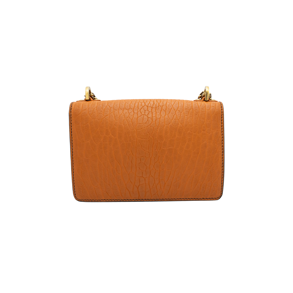 Dior J'Adior Chain Flap Orange Leather Shoulder Bag Dior