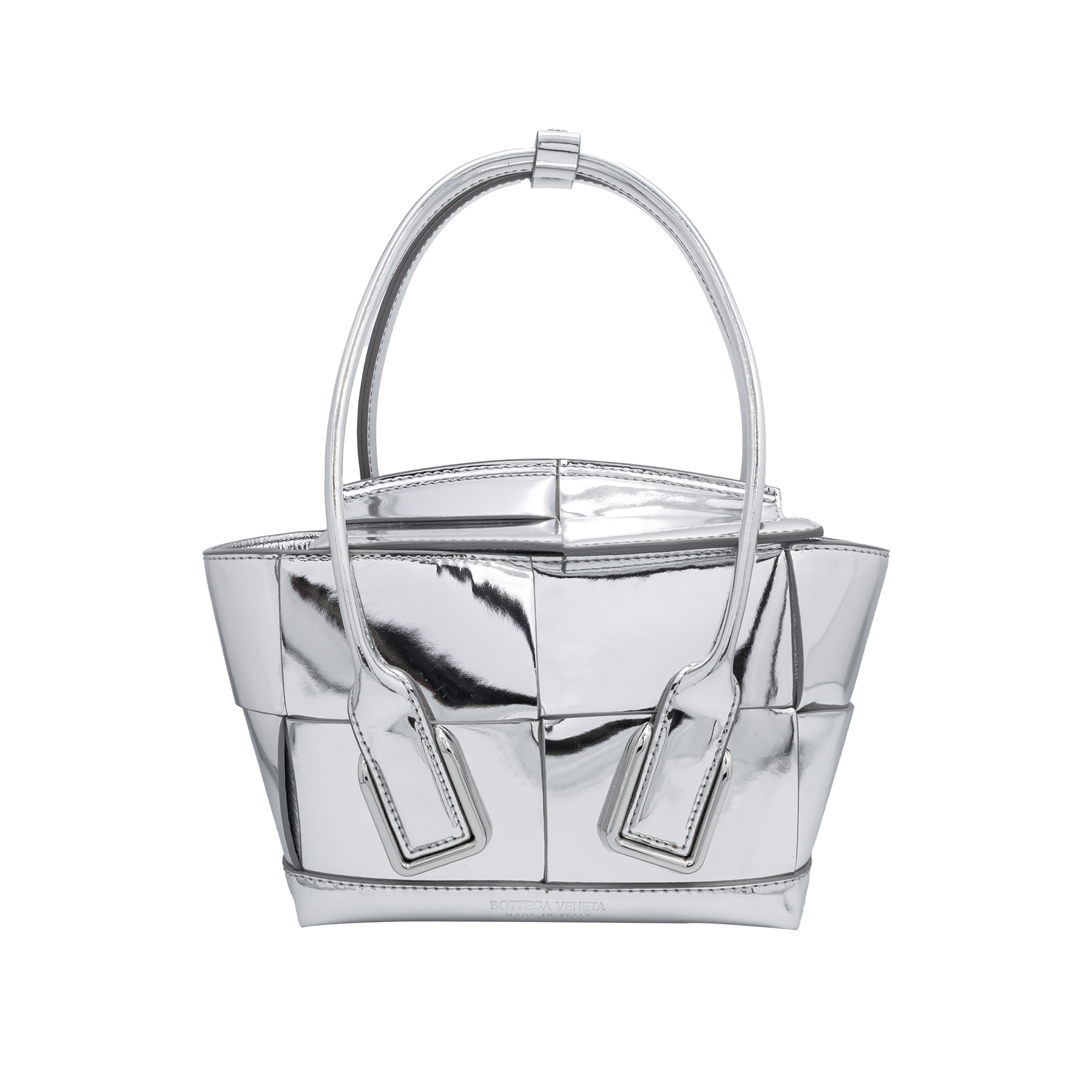 Bottega Veneta Metallic Silver Mini Arco Bag My Store