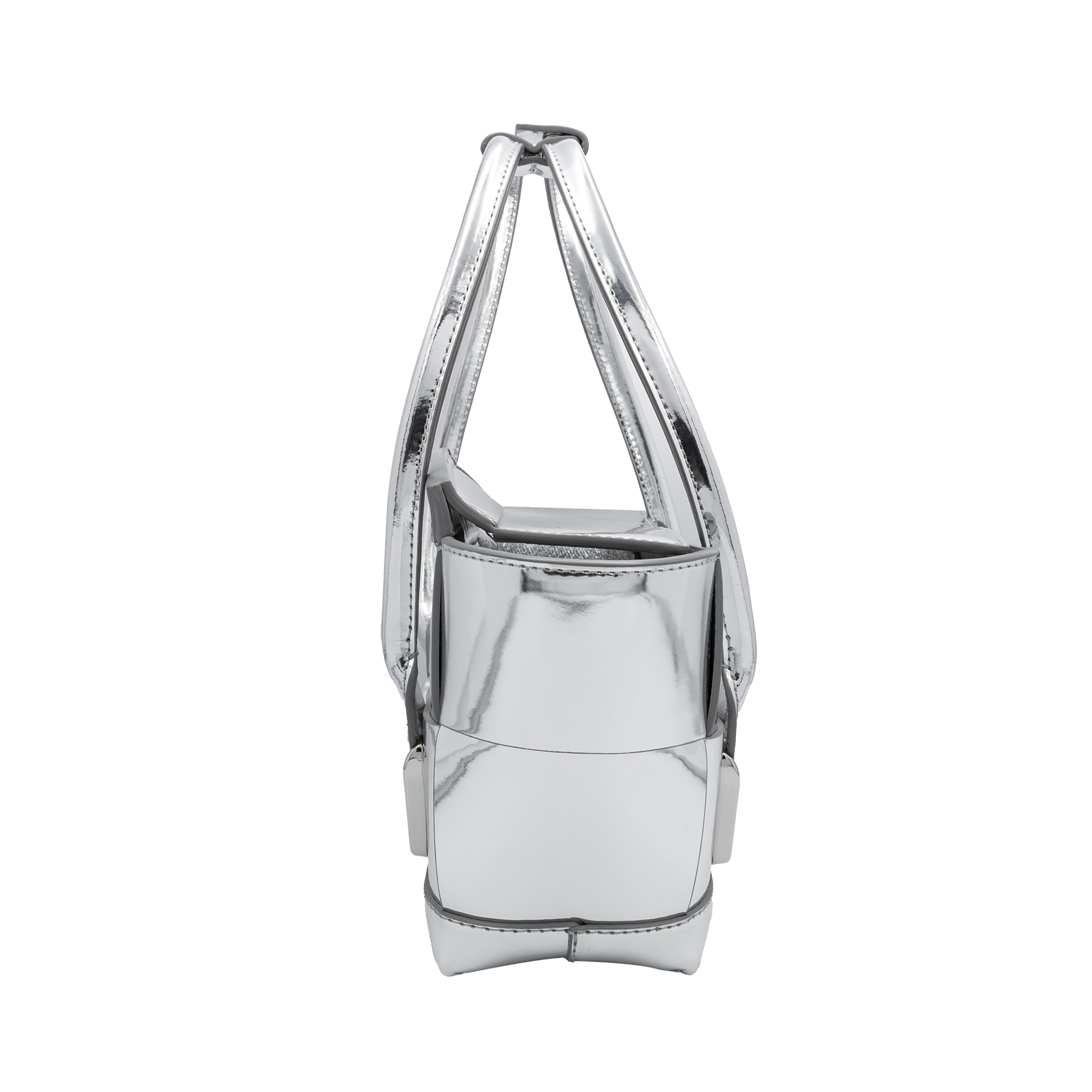 Bottega Veneta Metallic Silver Mini Arco Bag My Store