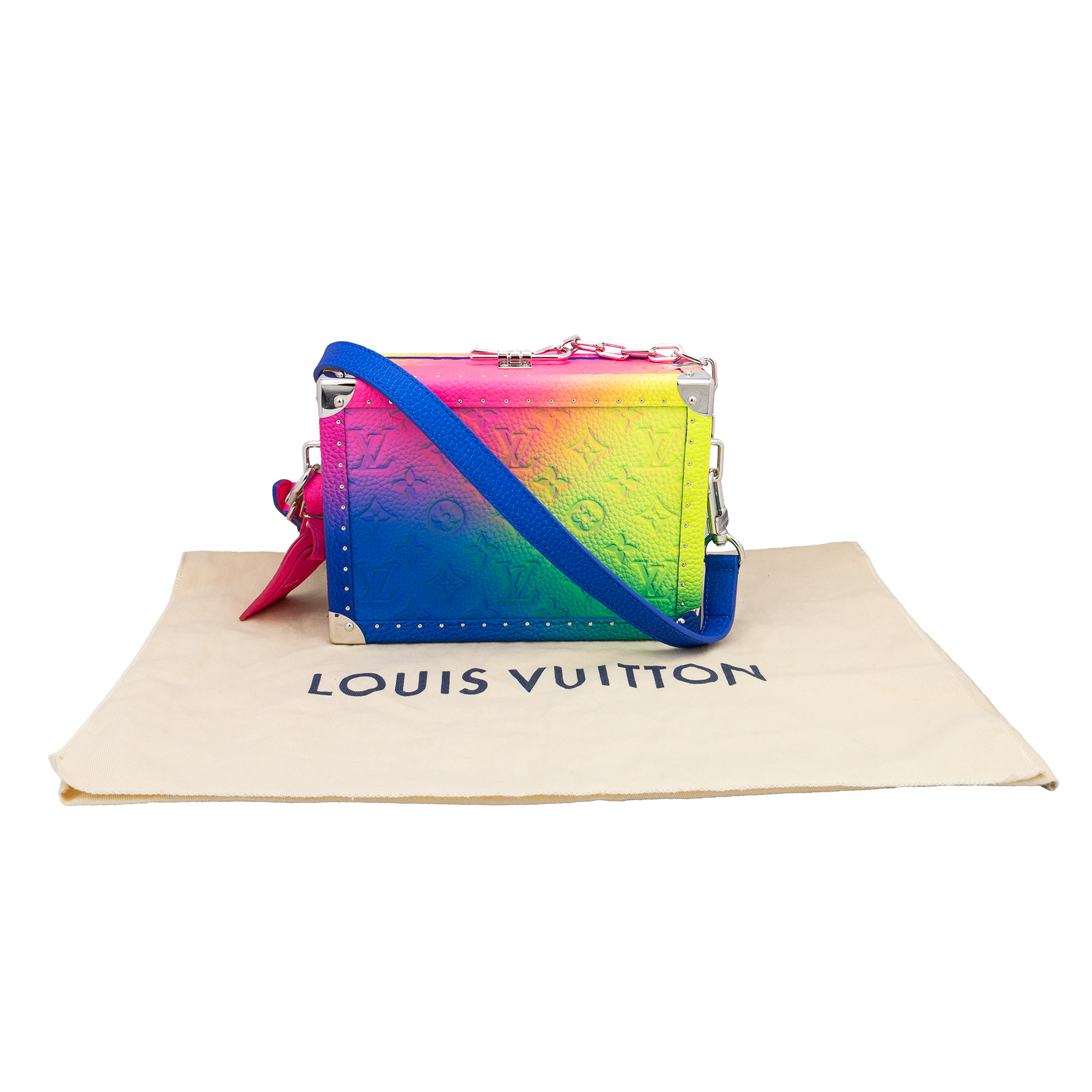 Louis Vuitton x Virgil Abloh Rainbow Monogram Illusion Soft Trunk Bag My Store