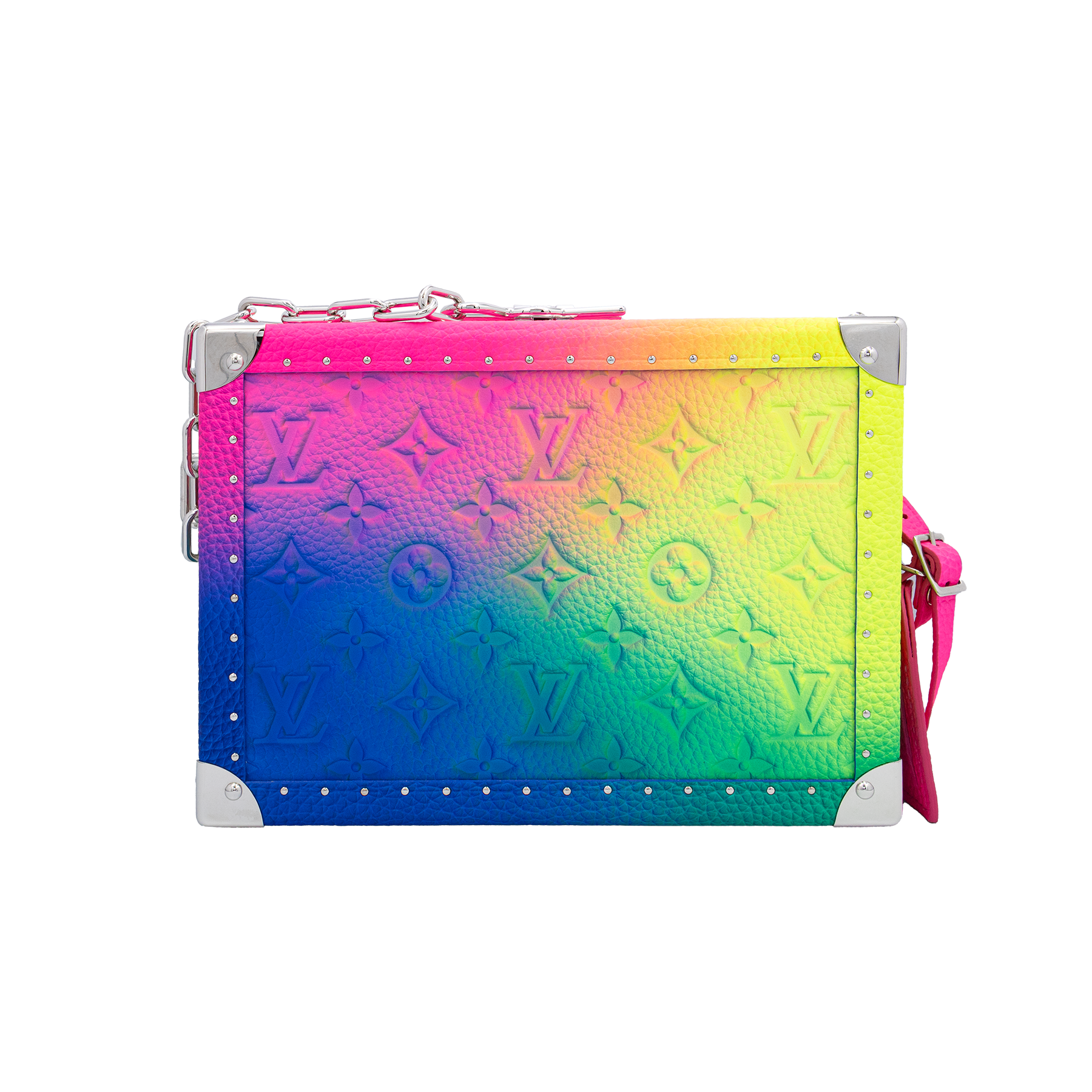 Louis Vuitton x Virgil Abloh Rainbow Monogram Illusion Soft Trunk Bag My Store