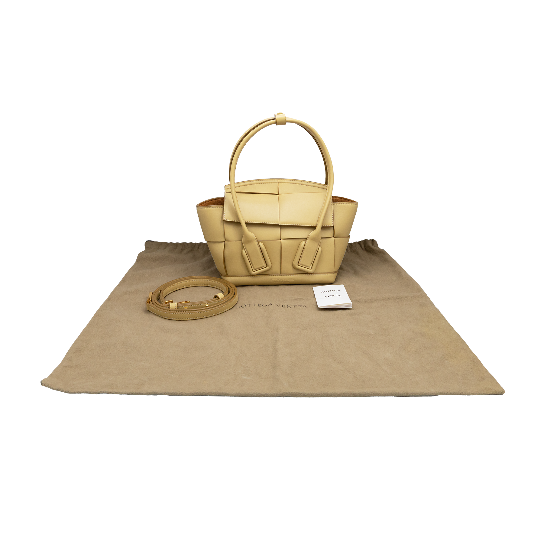 Bottega Veneta Beige Mini Arco French Bag