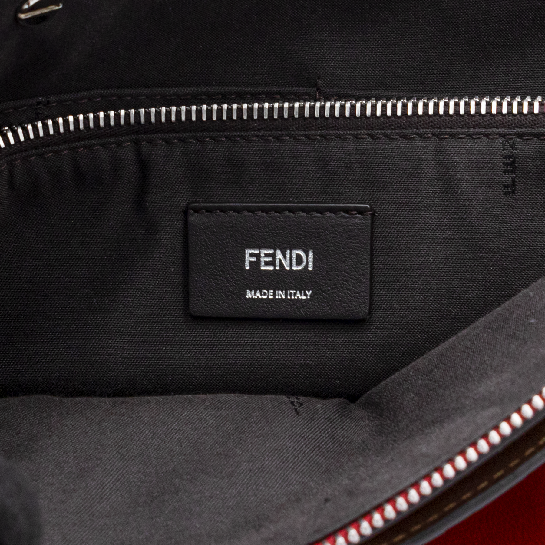 Fendi Medium By the Way Leather shoulder Bag in red