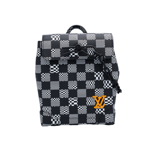 Louis Vuitton BN Black and White Damier Distorted Steamer XS Bag My Store