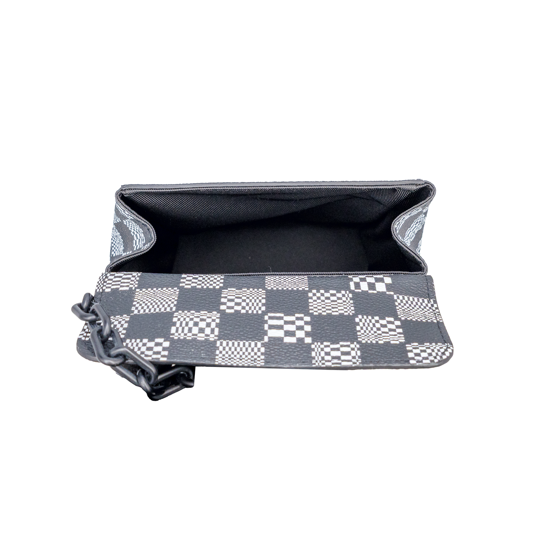Louis Vuitton BN Black and White Damier Distorted Steamer XS Bag My Store