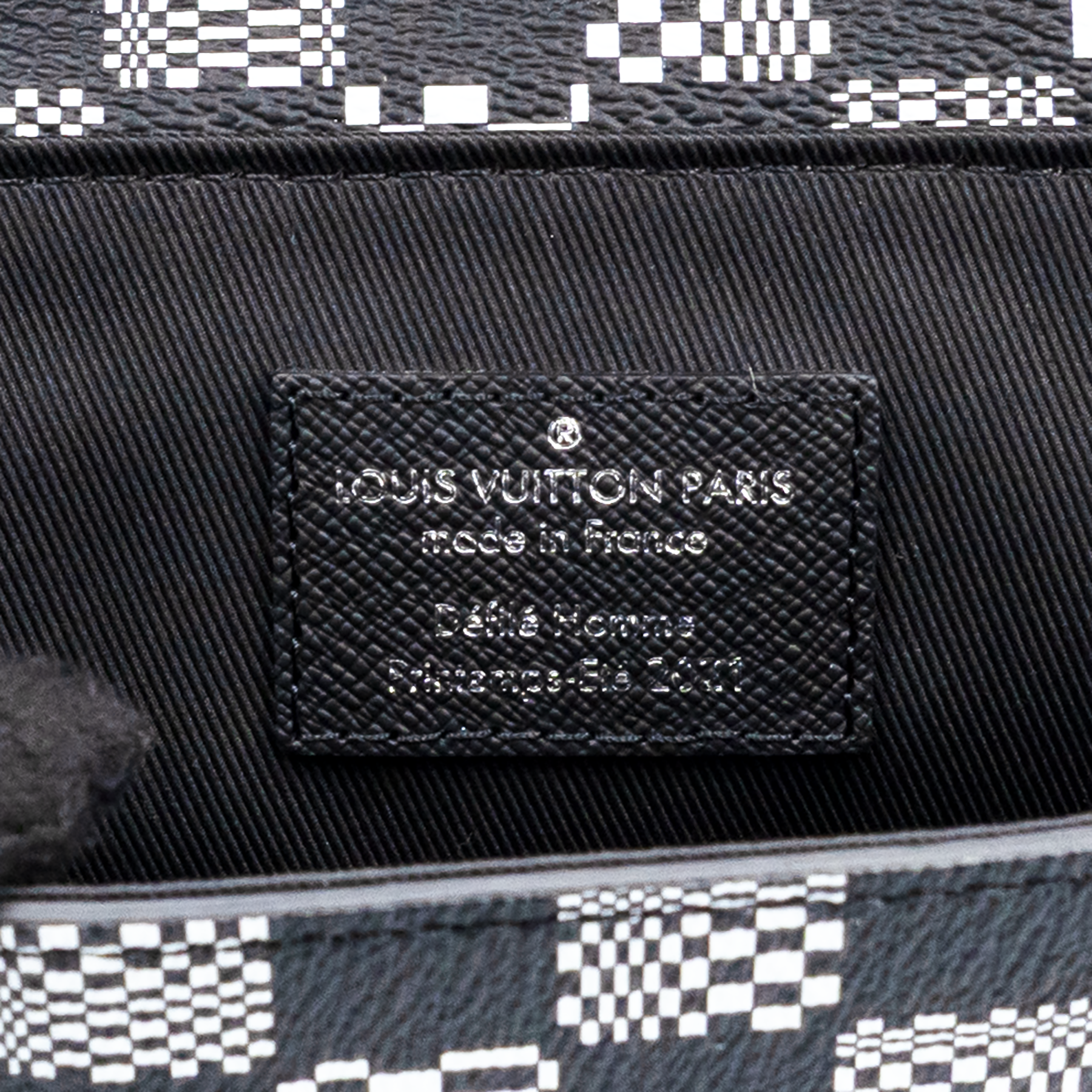 Louis Vuitton BN Black and White Damier Distorted Steamer XS Bag My Store