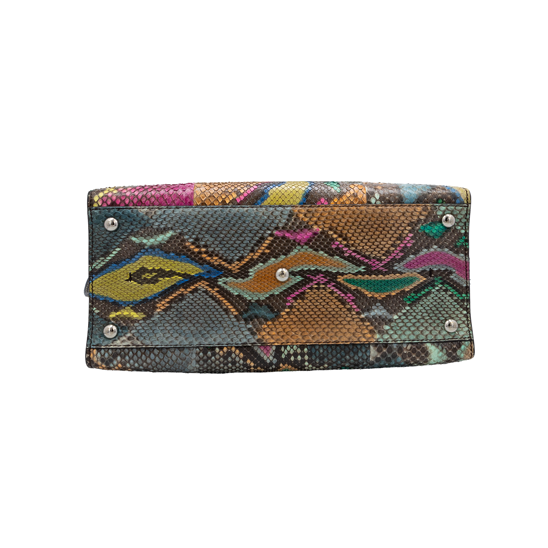 FENDI 3JOURS SMALL MULTICOLOR PYTHON AND LEATHER TOTE BAG 8BH879 5QF 168 0501 My Store