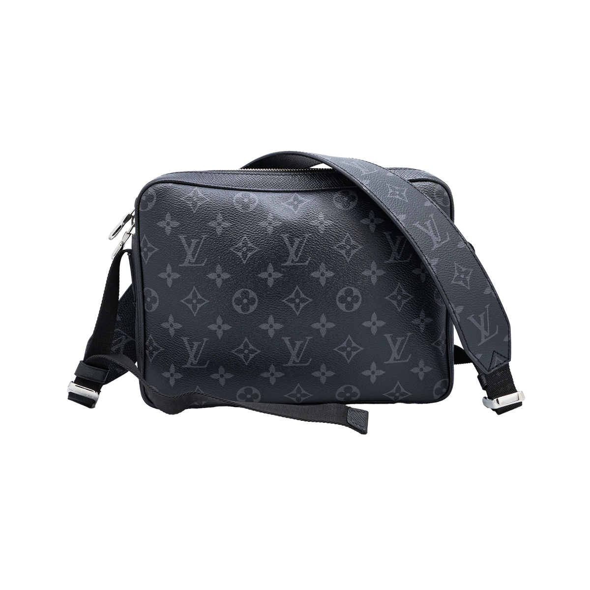 Louis Vuitton Black Monogram Eclipse Canvas and Taiga Leather Outdoor Messenger Bag My Store