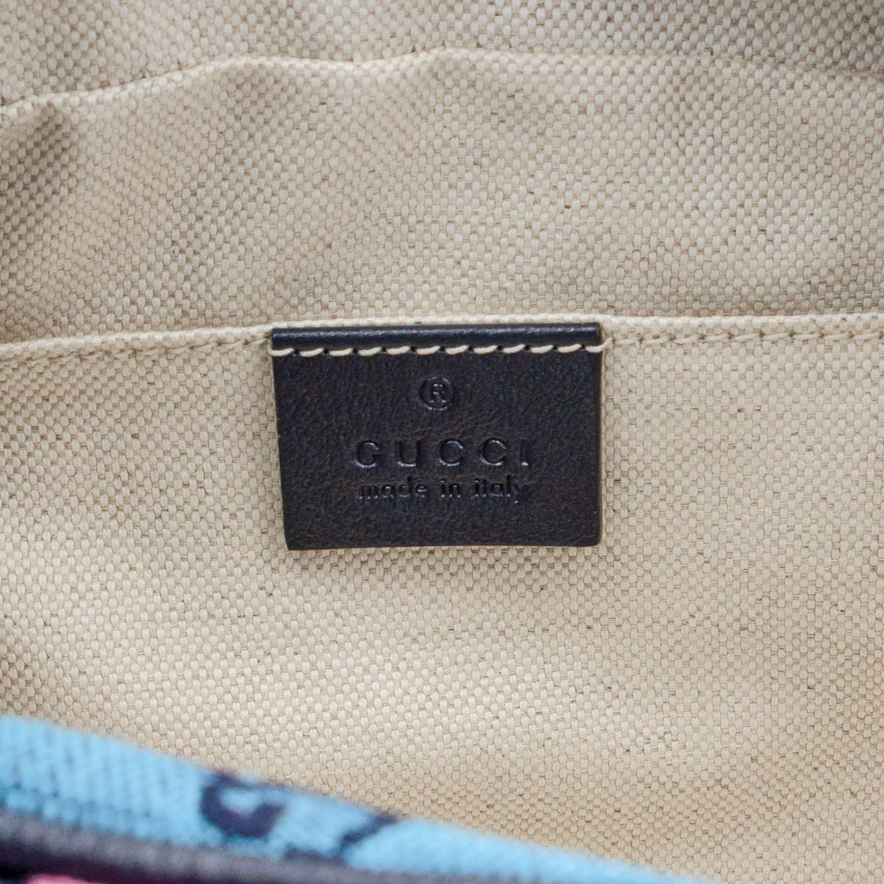 Gucci GG Marmont small shoulder bag pink and blue diagonal quilted GG canvas with silver-tone Double G logo