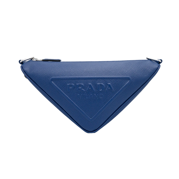 Prada Saffiano Cuir Logo Triangle Bag (for Men) My Store