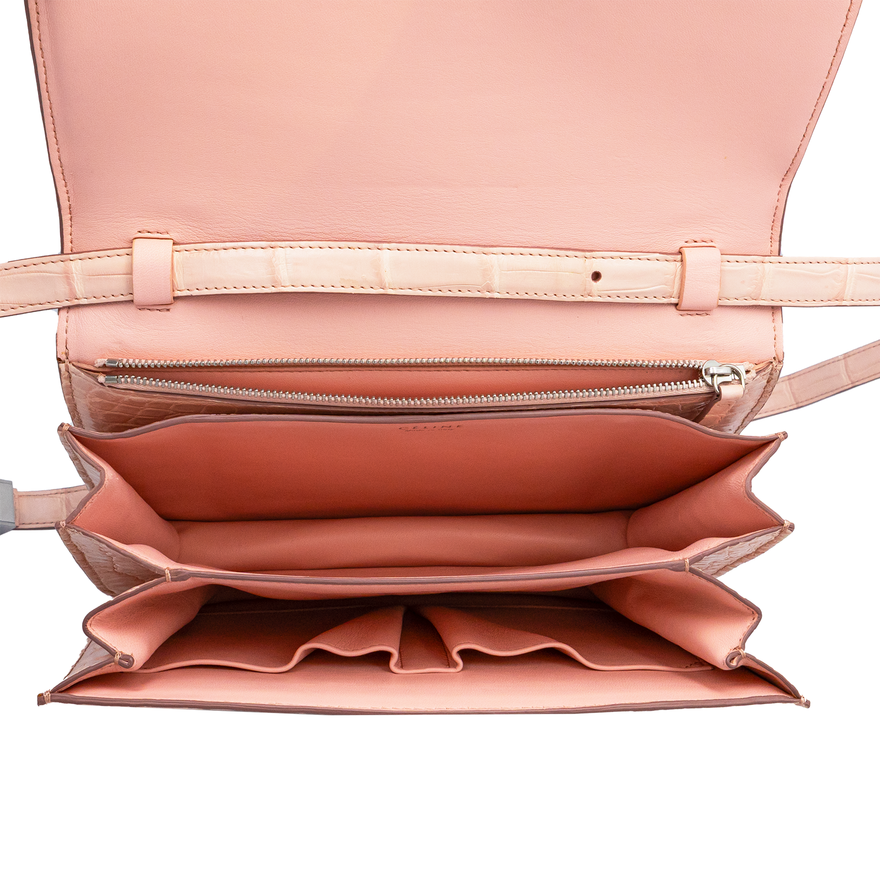 Celine Medium Classic Box Bag in Crocodile Leather