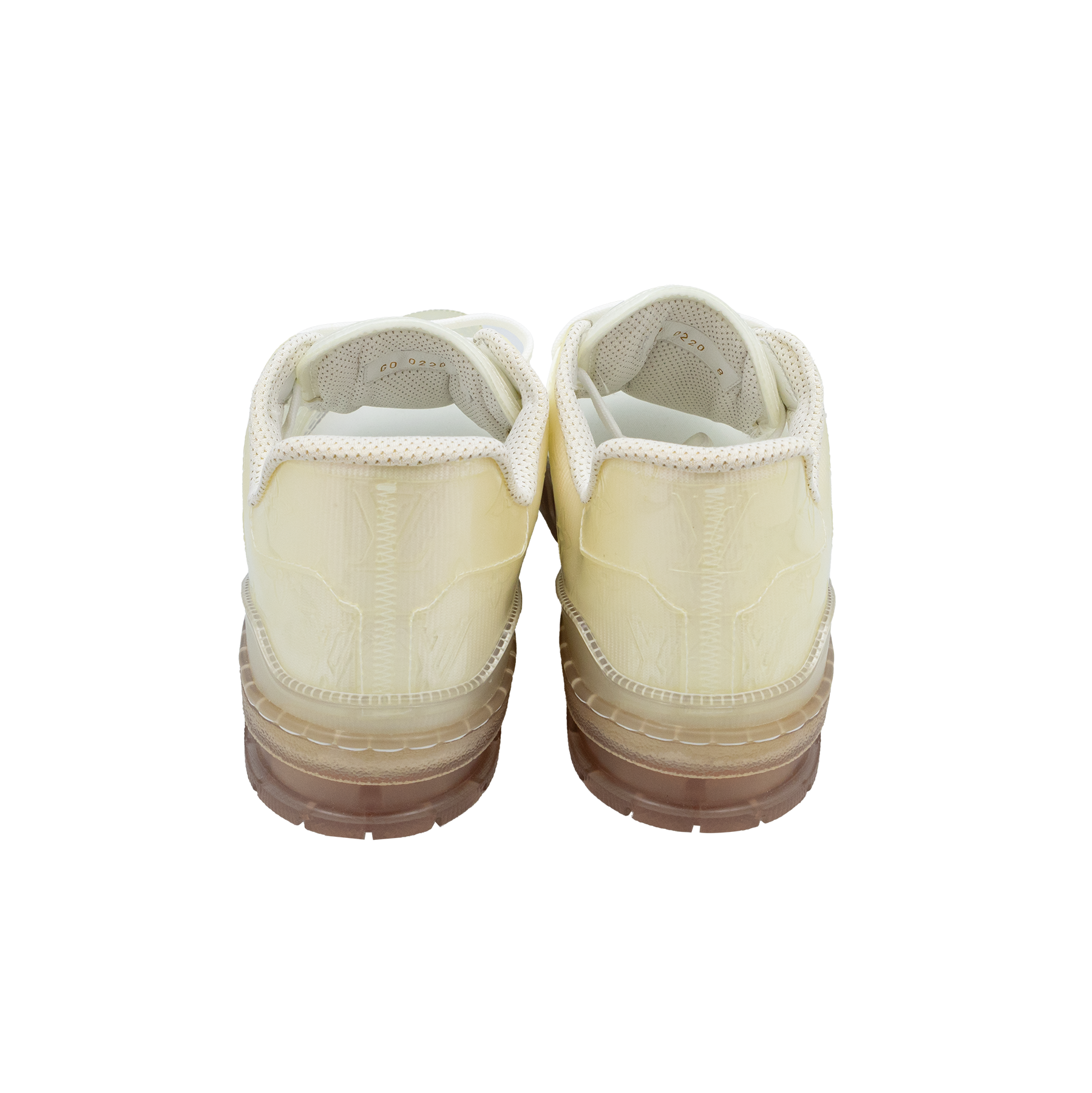 Louis Vuitton Transparent Monogram PVC Trainer Sneakers - Unworn My Store