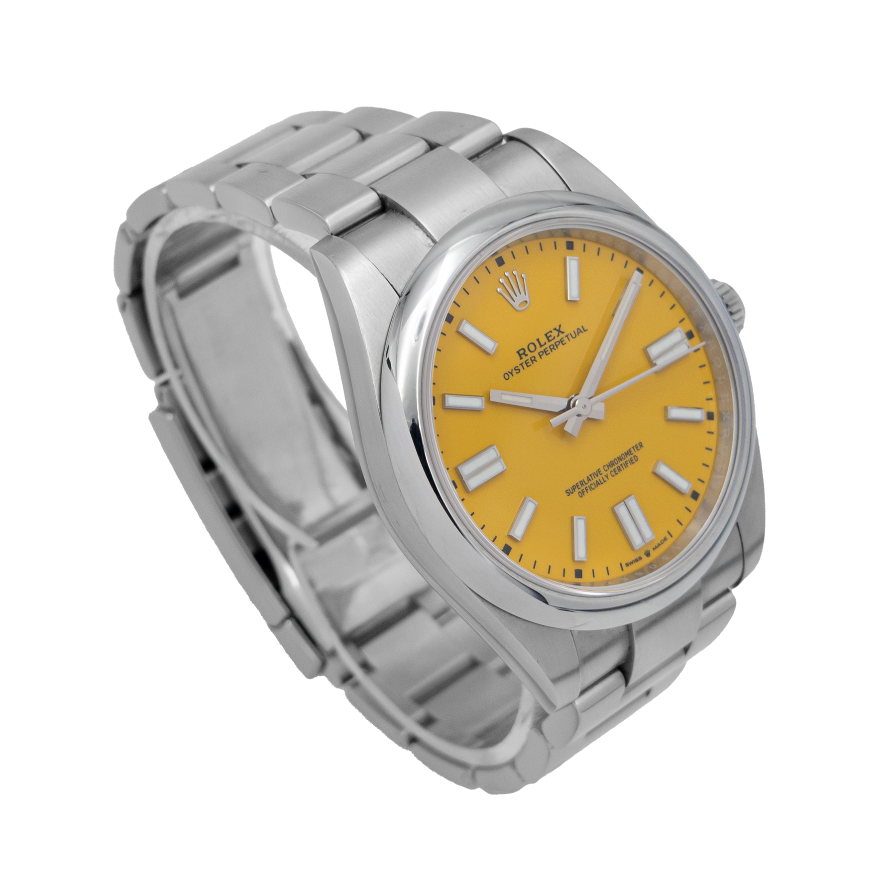 Rolex 124300 Oyster Perpetual 41 Yellow- 2022 Full Set