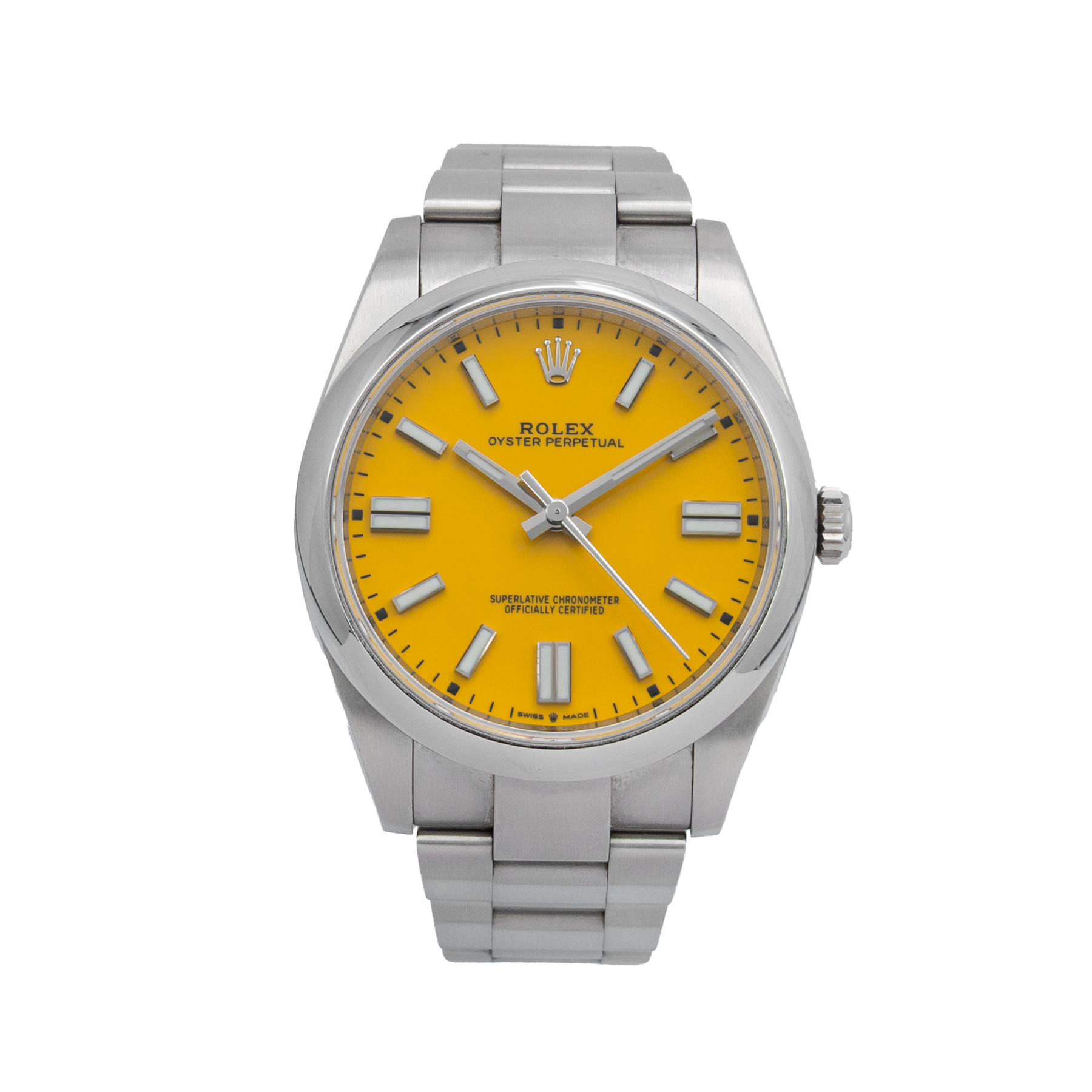 Rolex 124300 Oyster Perpetual 41 Yellow- 2022 Full Set