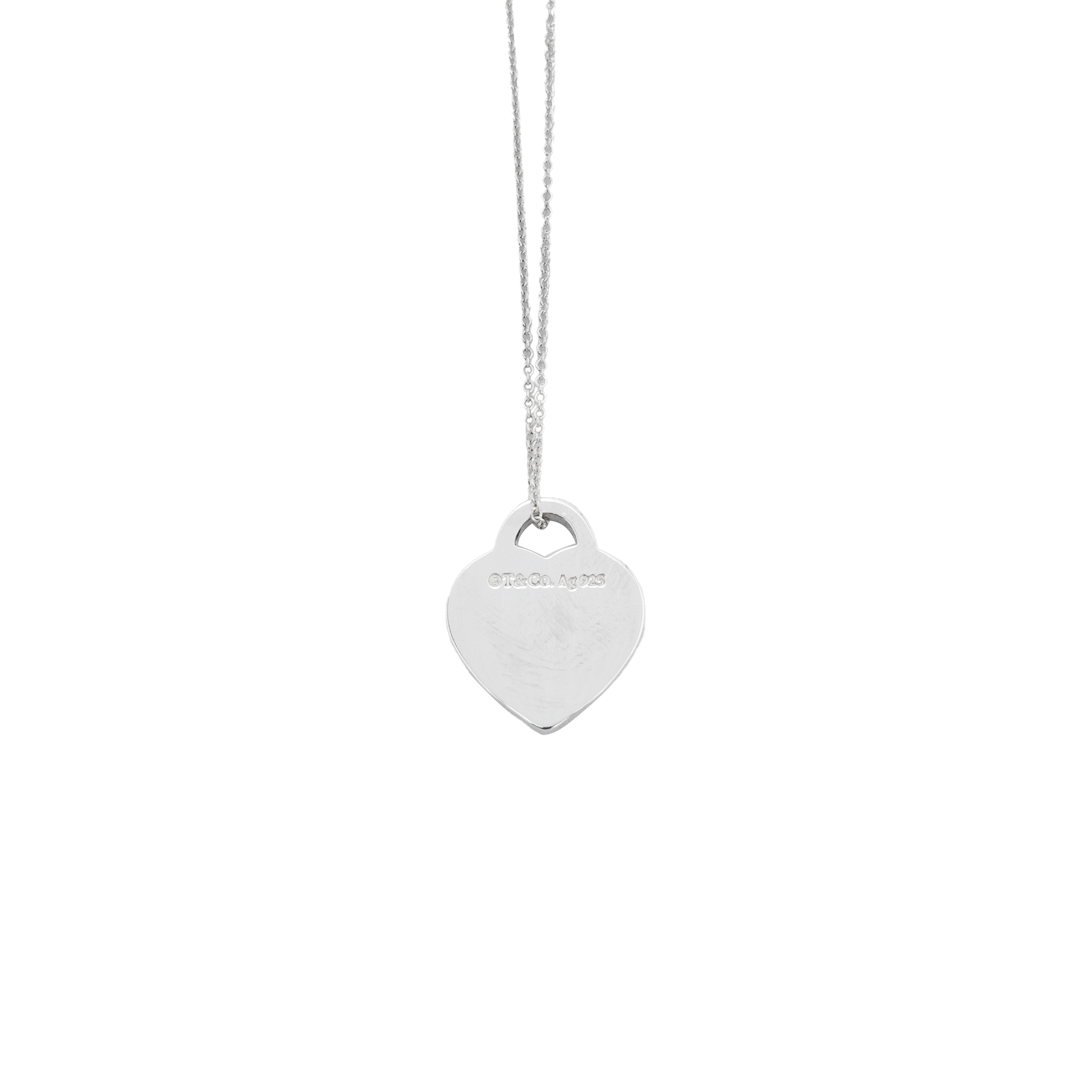 Tiffany & Co Heart Tag Pendant Necklace 