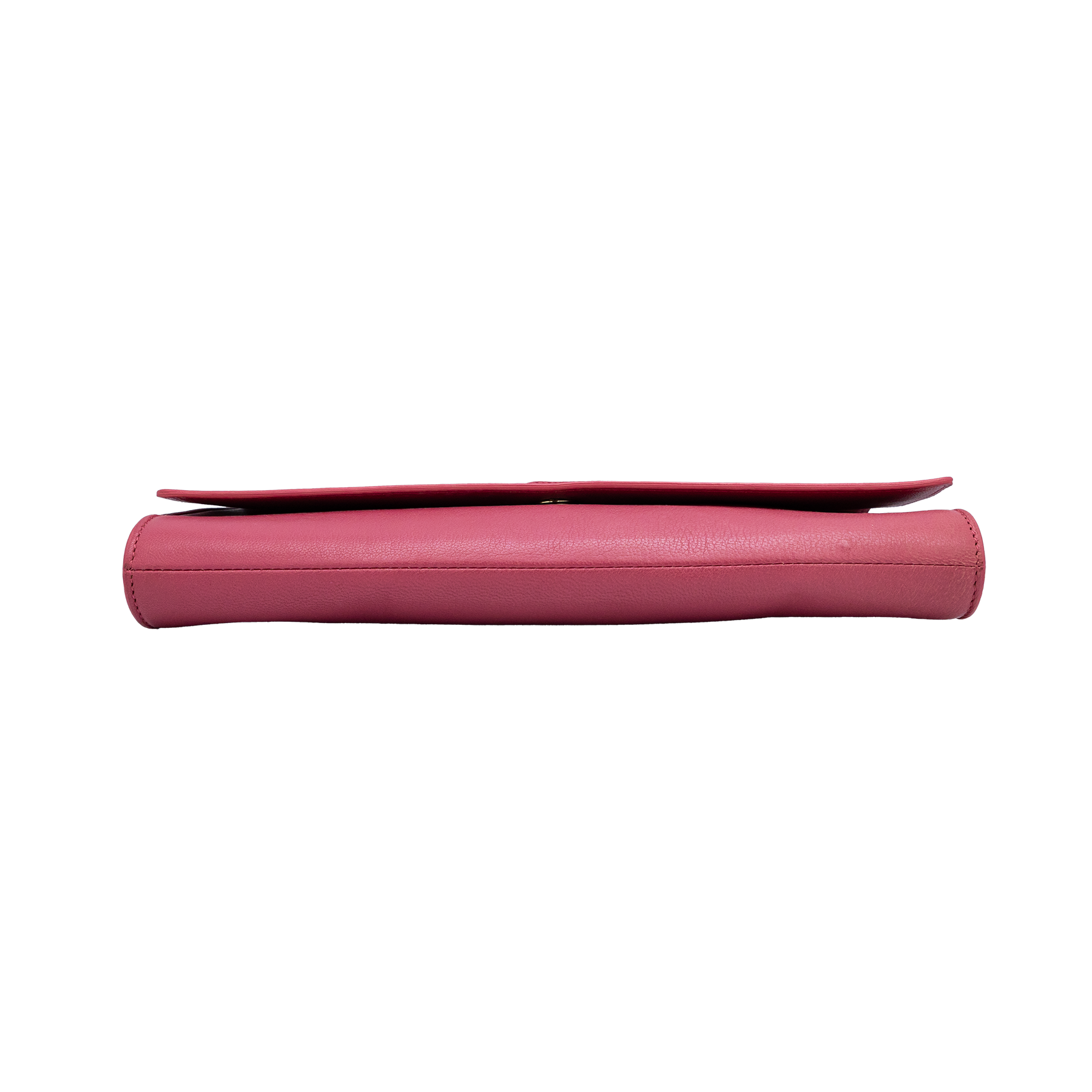 Yves Saint Laurent Fuchsia Patent Leather Belle De Jour Flap Clutch 