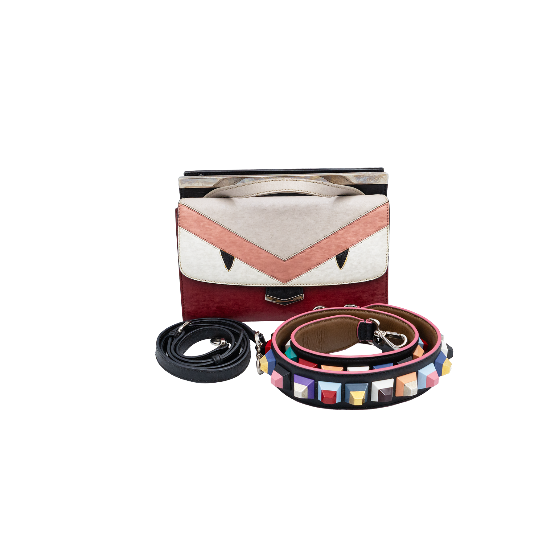 Fendi Multicolor Monster Demi Jour - With 2 Straps 