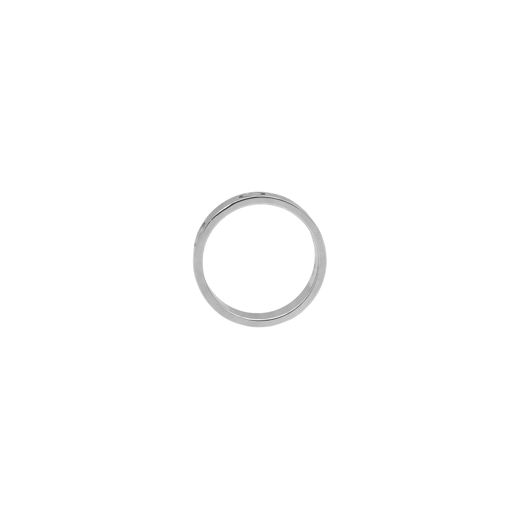Cartier Thick Love Ring - White Gold 