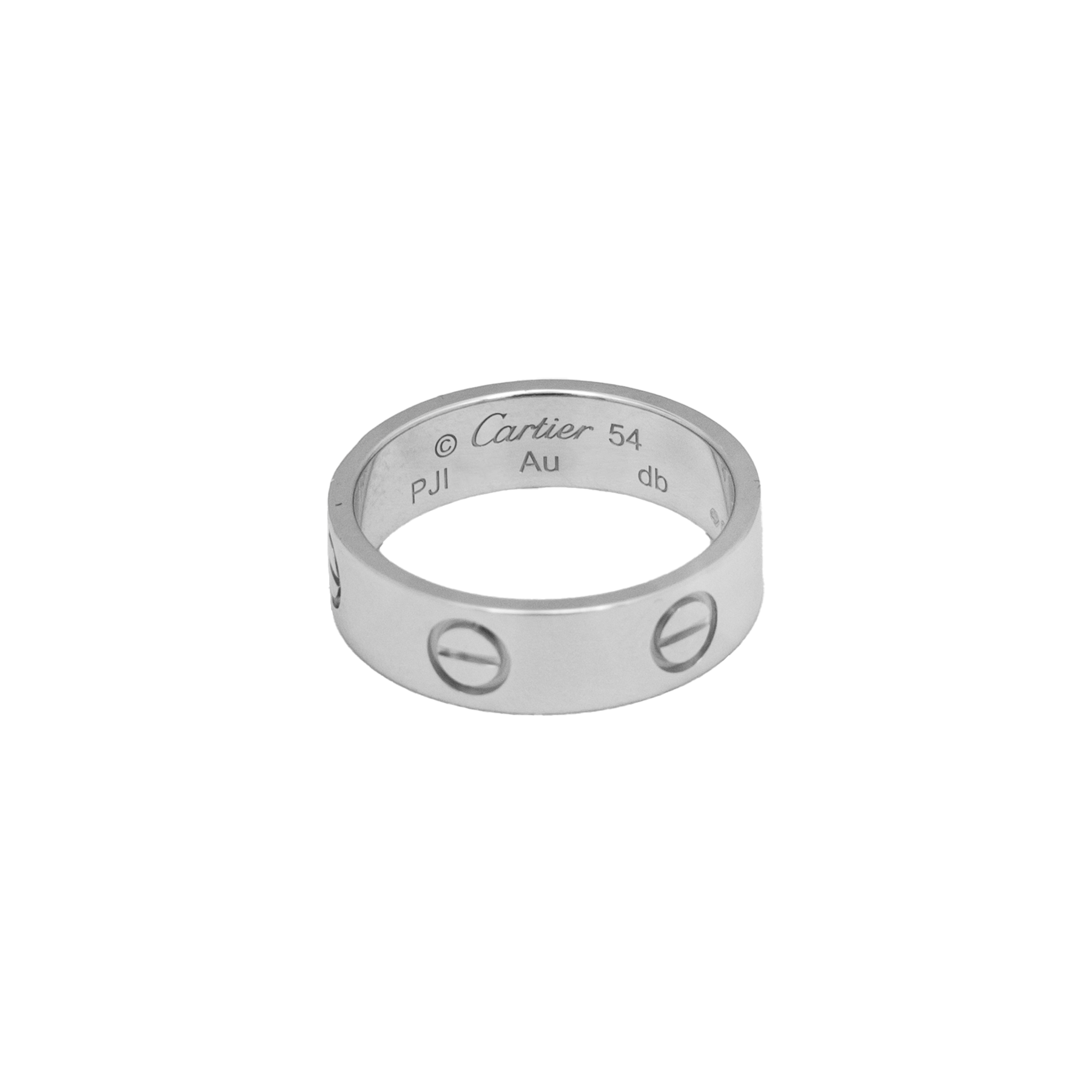 Cartier Thick Love Ring - White Gold 