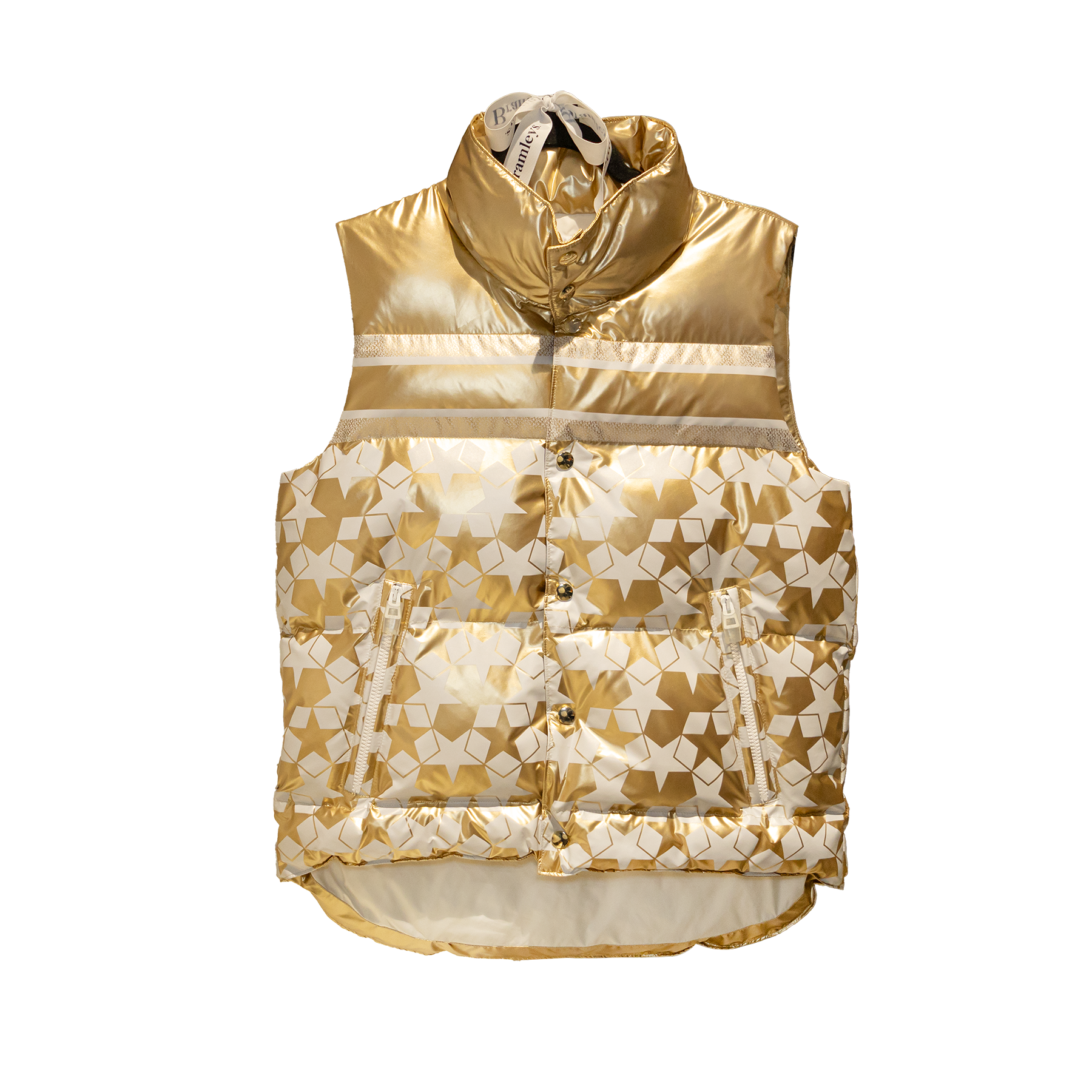 Christian Dior Alps Geometric Pattern Puffer Vest 