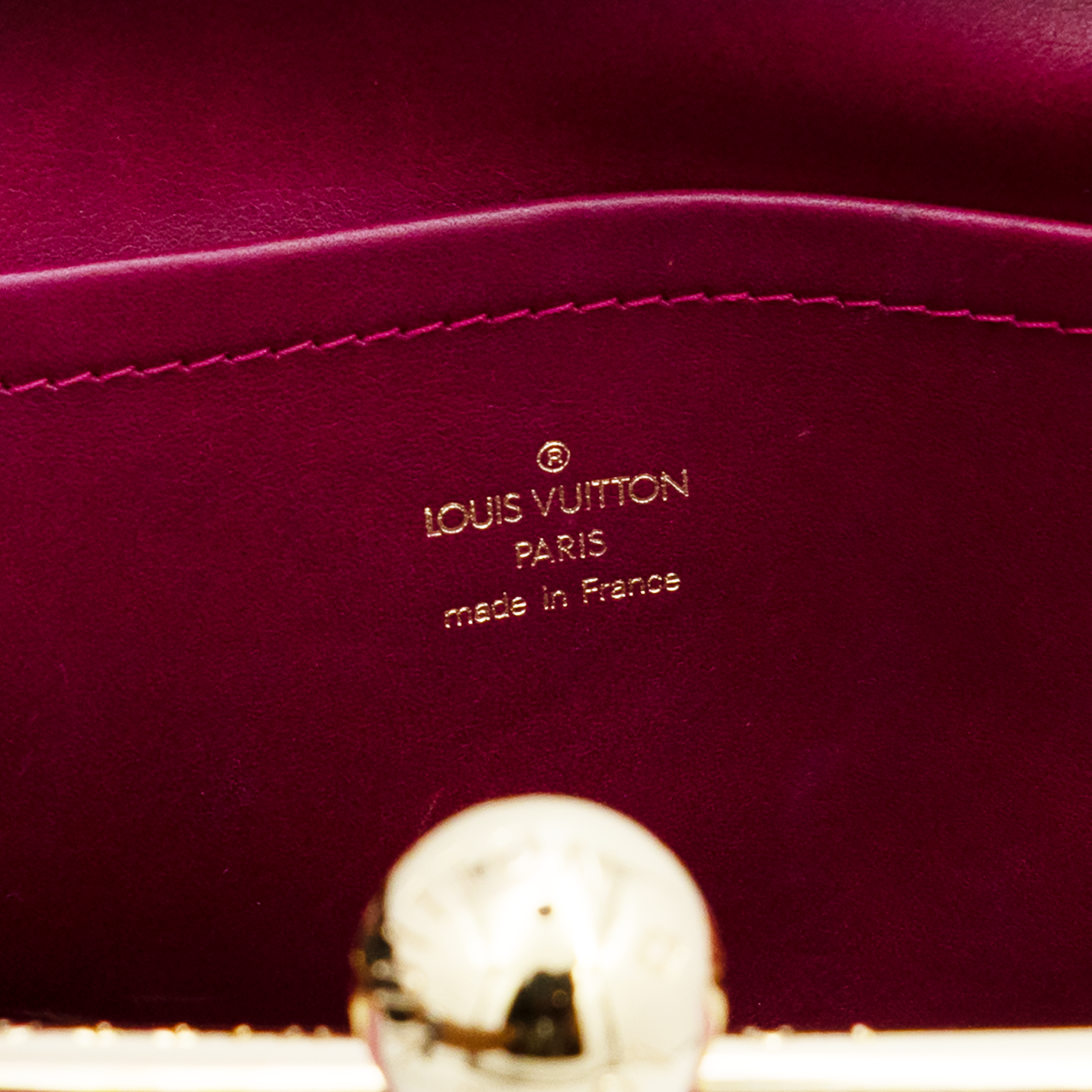Louis Vuitton Monogram Charm Pochette Accessories in Fuscia Vinyl 