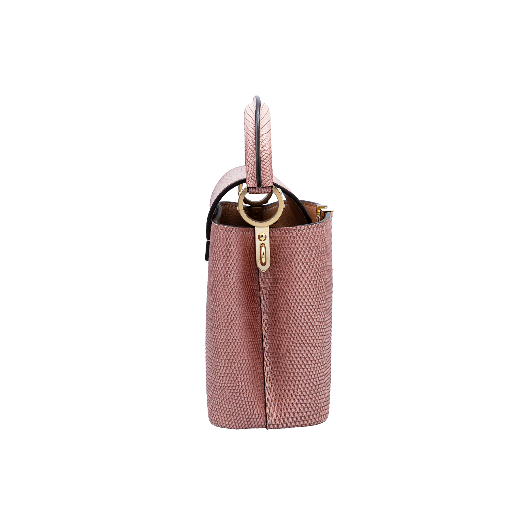 Louis Vuitton Capucines Mini Sakura Pink Lizard Leather 