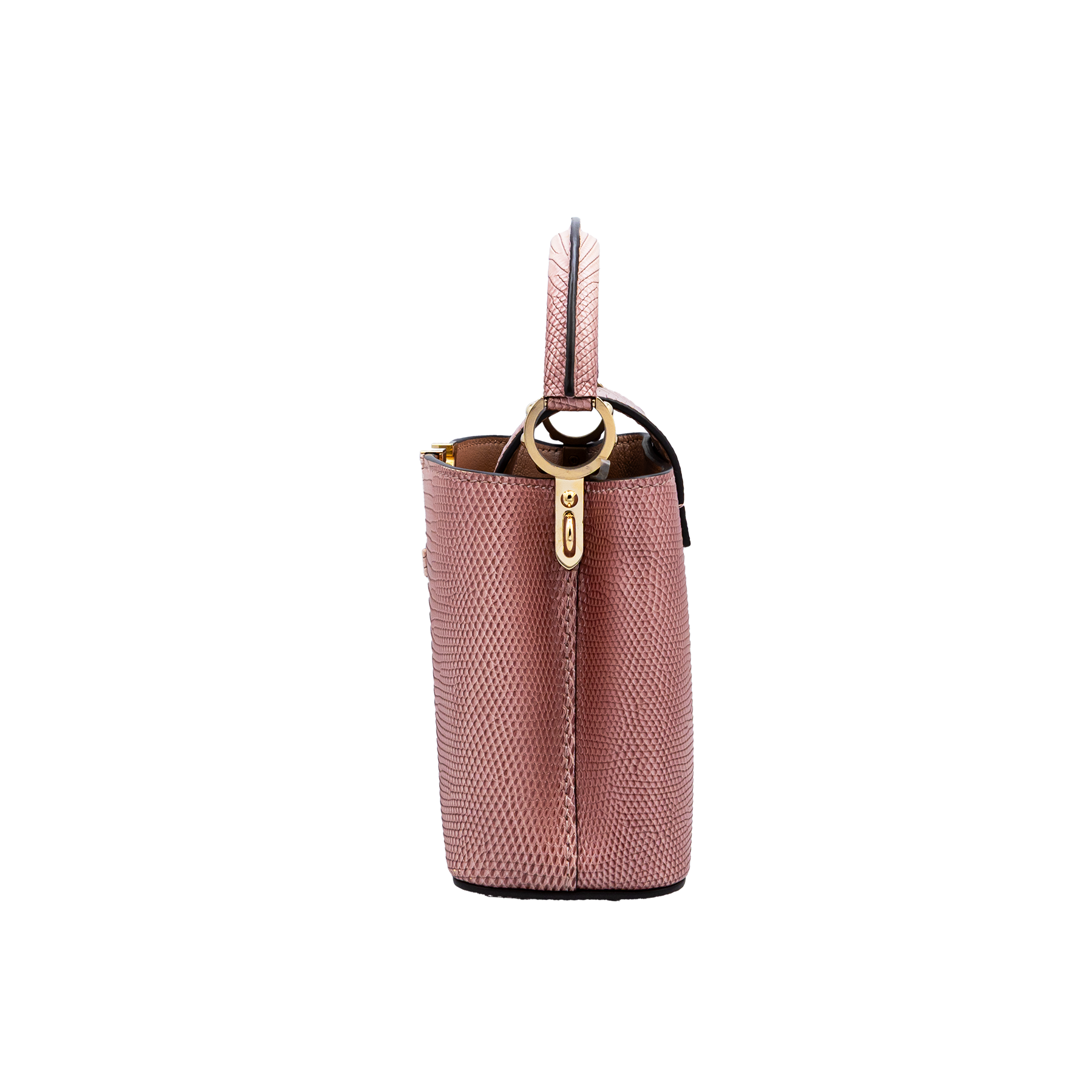 Louis Vuitton Capucines Mini Sakura Pink Lizard Leather 