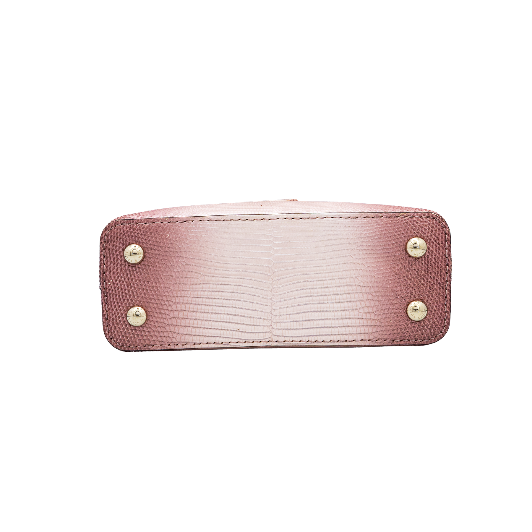 Louis Vuitton Capucines Mini Sakura Pink Lizard Leather 