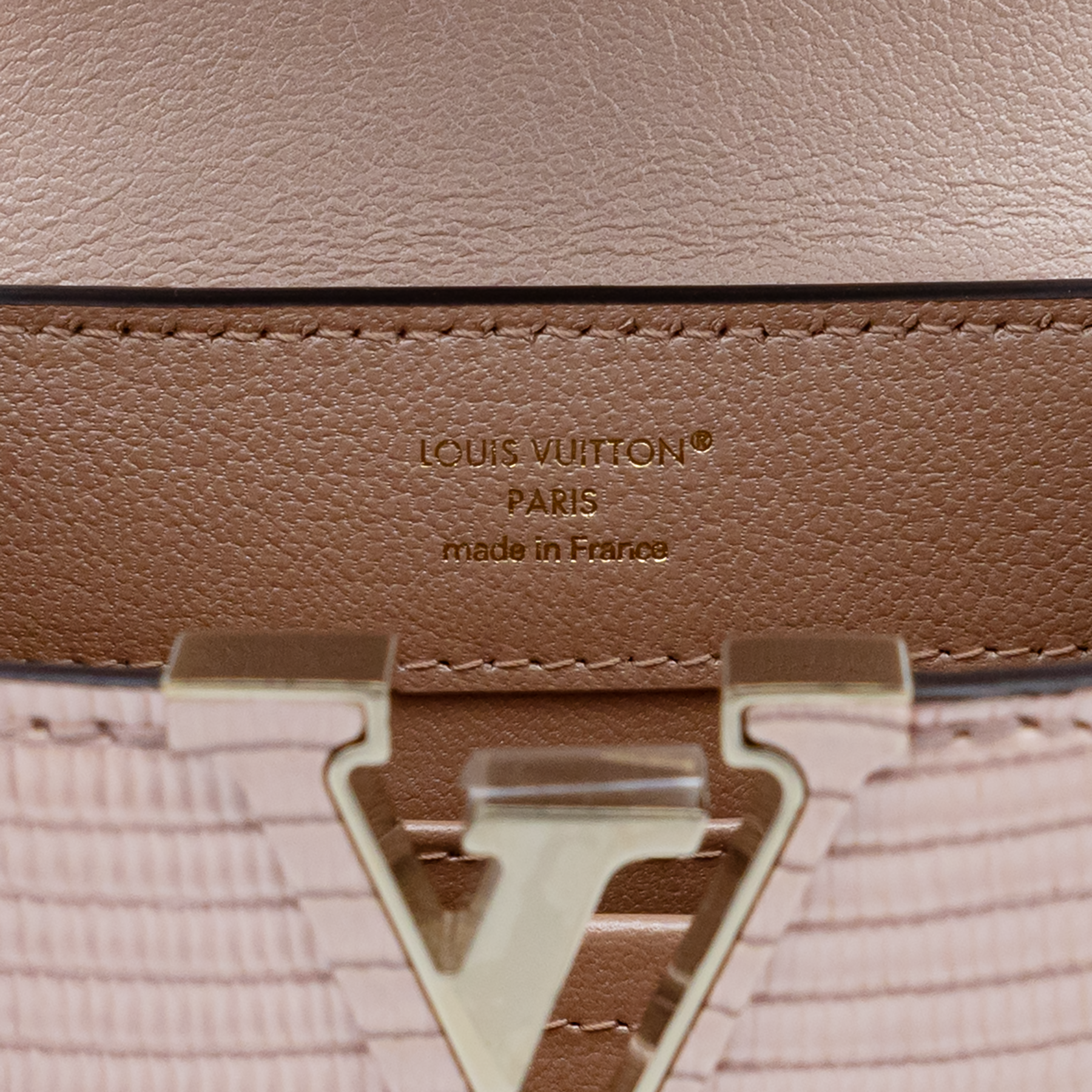 Louis Vuitton Capucines Mini Sakura Pink Lizard Leather 