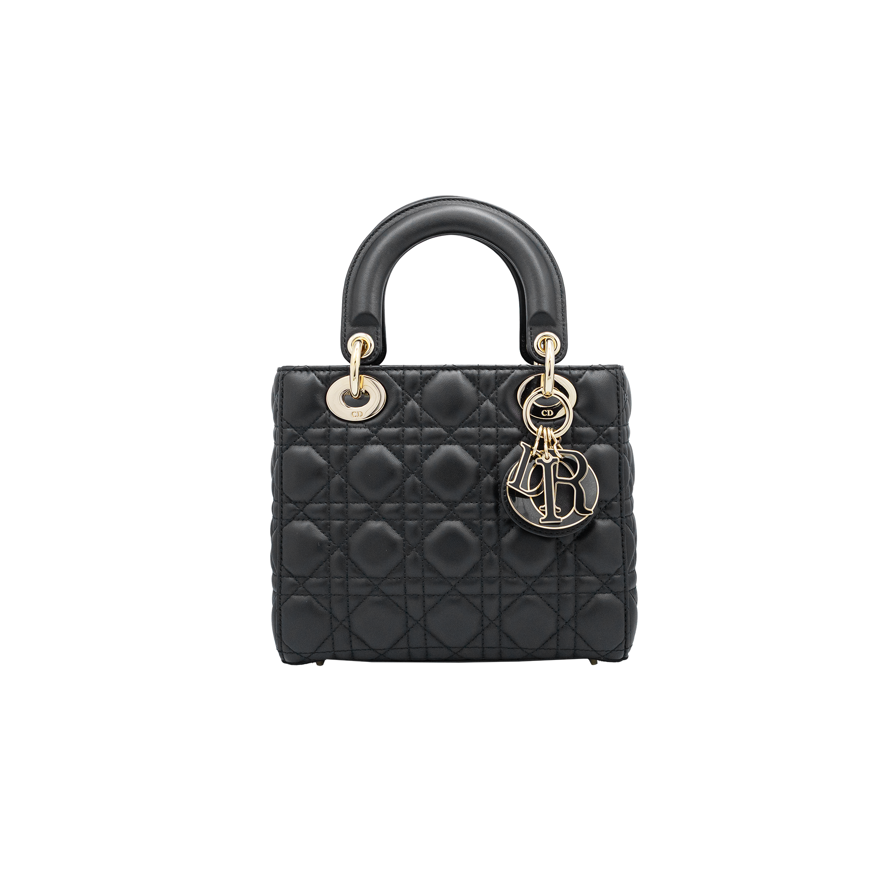 Christian Dior Small Lady Dior in Black Cannage Lambskin 