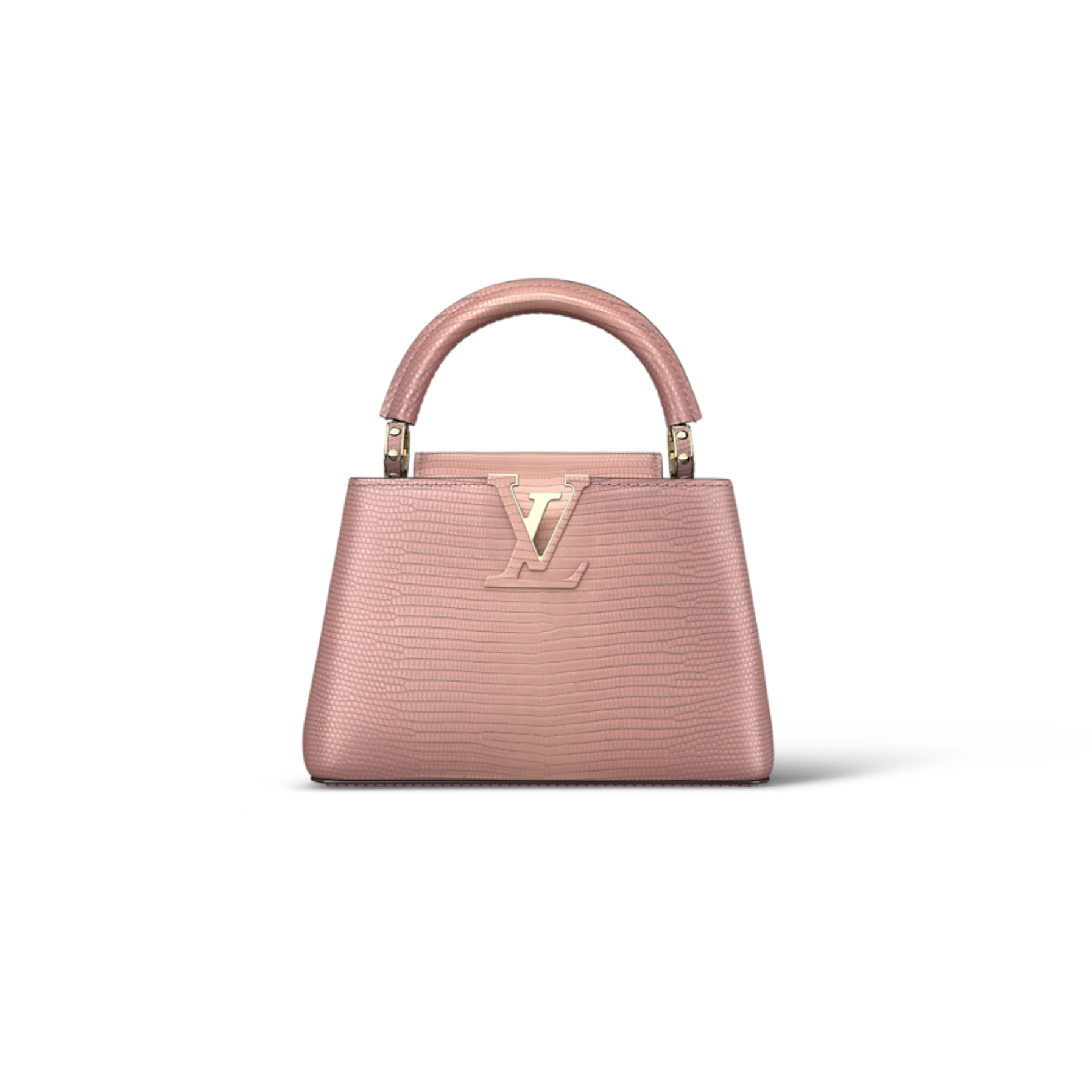 Louis Vuitton Capucines Mini Sakura Pink Lizard Leather 