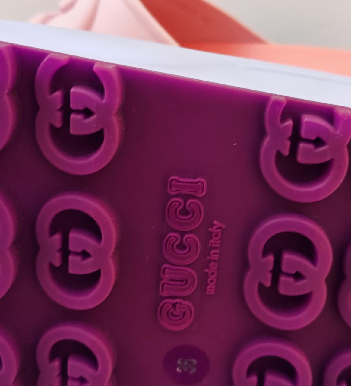 GUCCI PINK INTERLOCKING G SLIDE SANDALS 6928445 SIZE 36 My Store