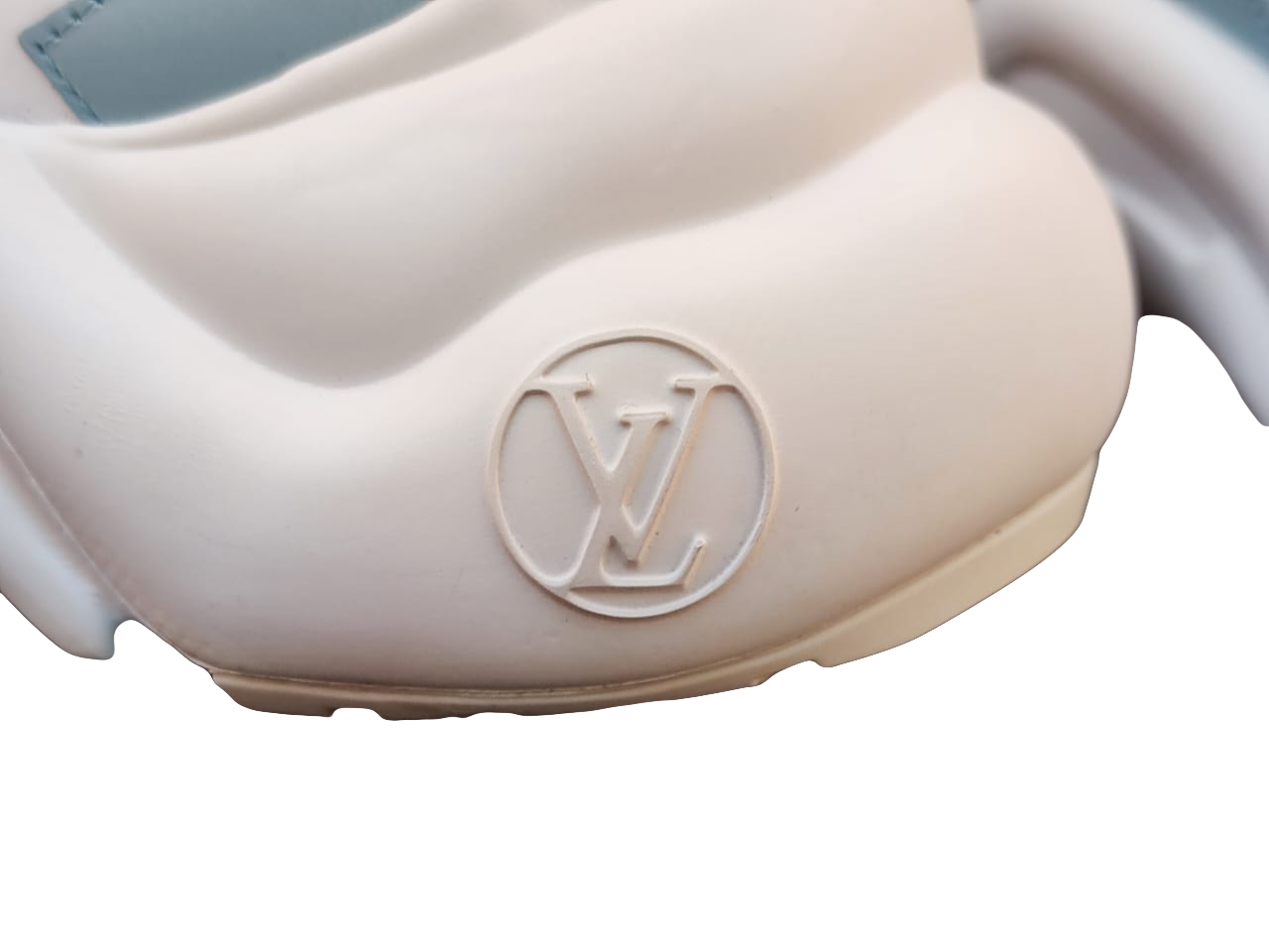 LOUIS VUITTON MULTICOLOR NYLON AND LEATHER ARCHLIGHT LOW TOP SNEAKERS GO 0128 37.5 My Store