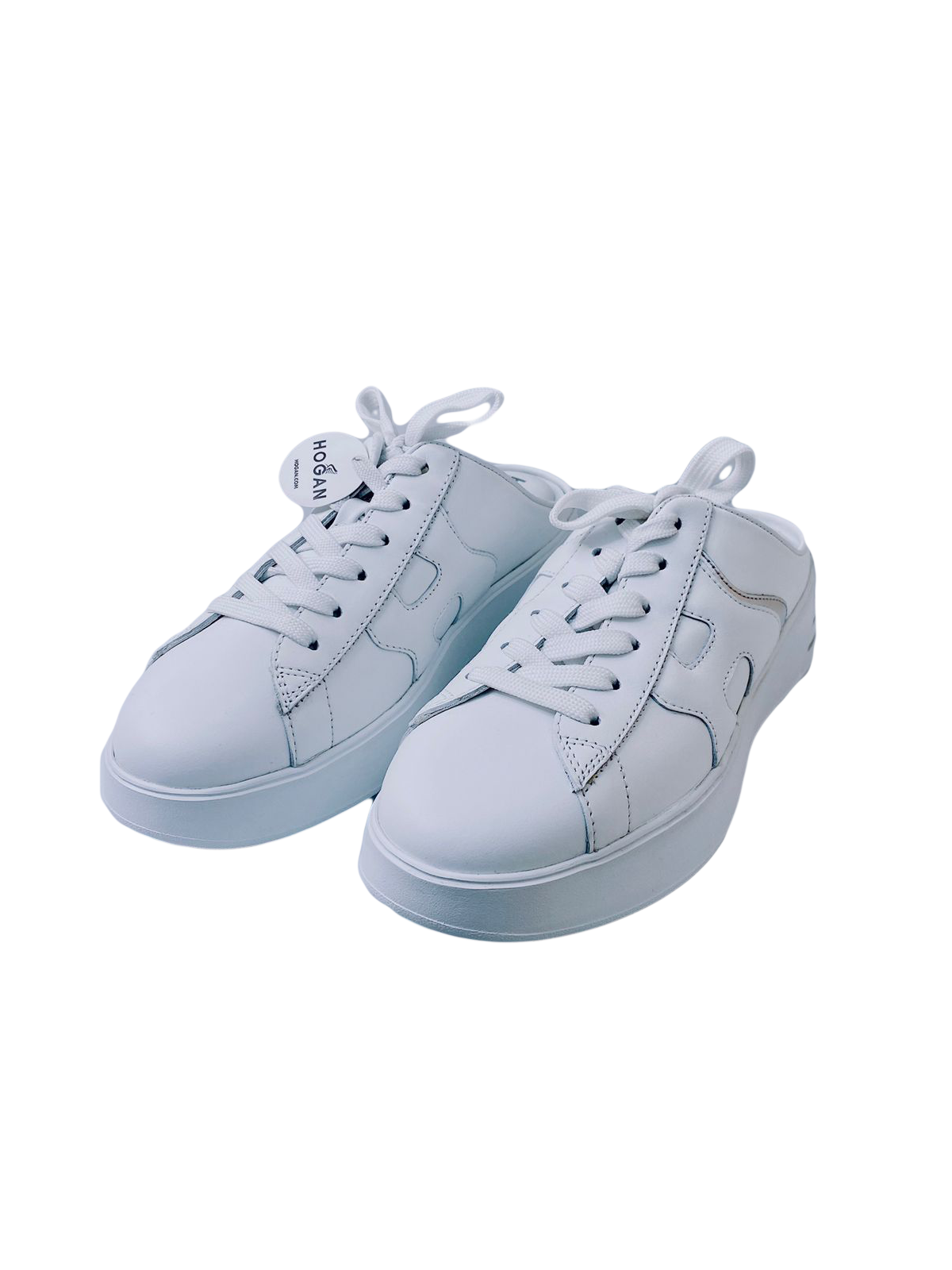 HOGAN WHITE PANELLED SLIP ON SNEAKERS 36.5 My Store